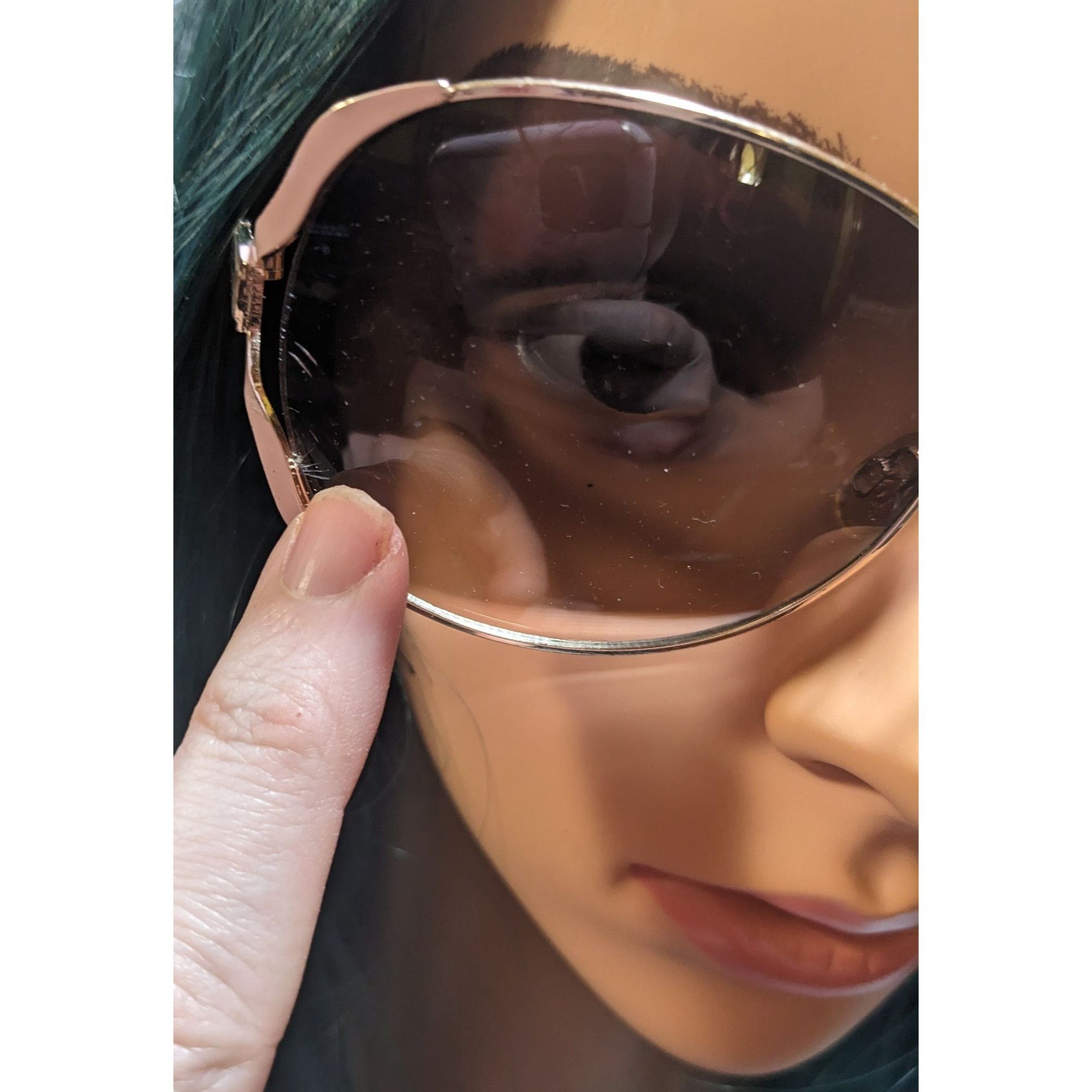 XOXO XOXO Gold And Pink Retro Fashion Sunglasses Size ONE SIZE - 10 Thumbnail