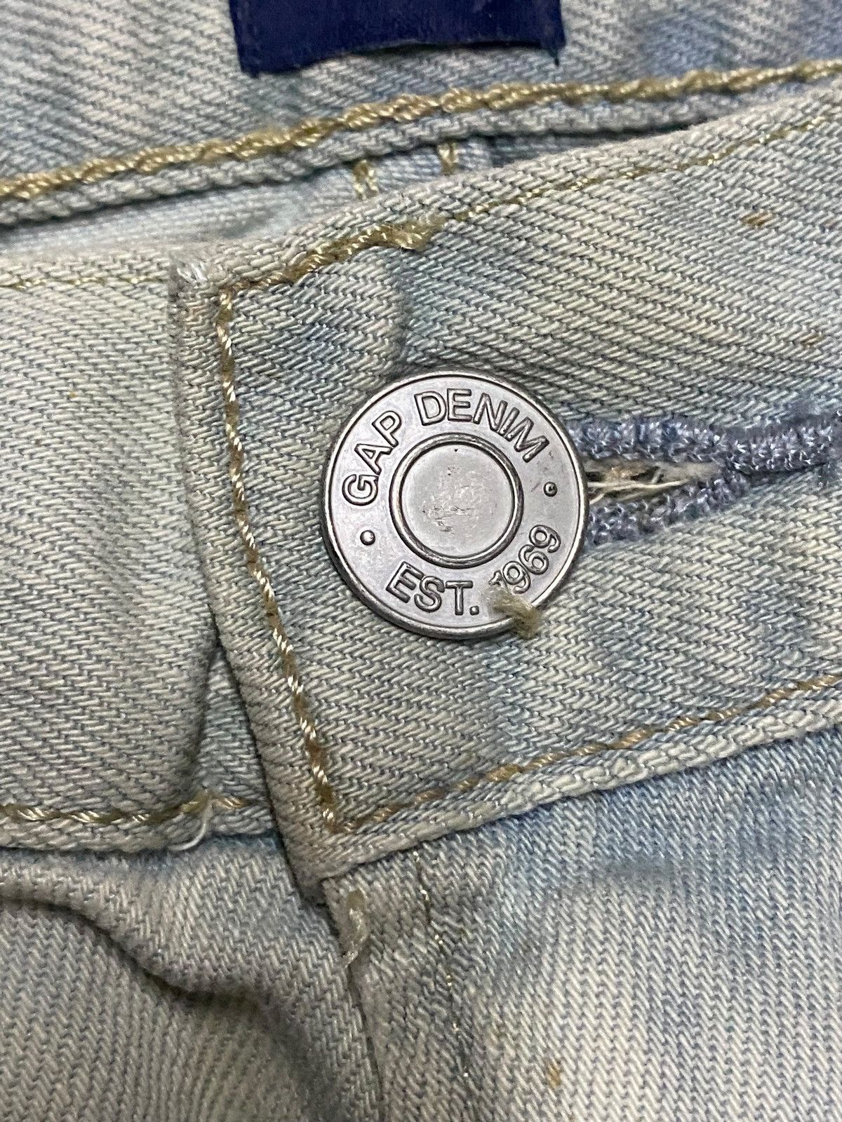 Gap Vintage Gap Denim 1969 Rusty Distressed Slim Soft Jeans Size US 32 / EU 48 - 10 Thumbnail