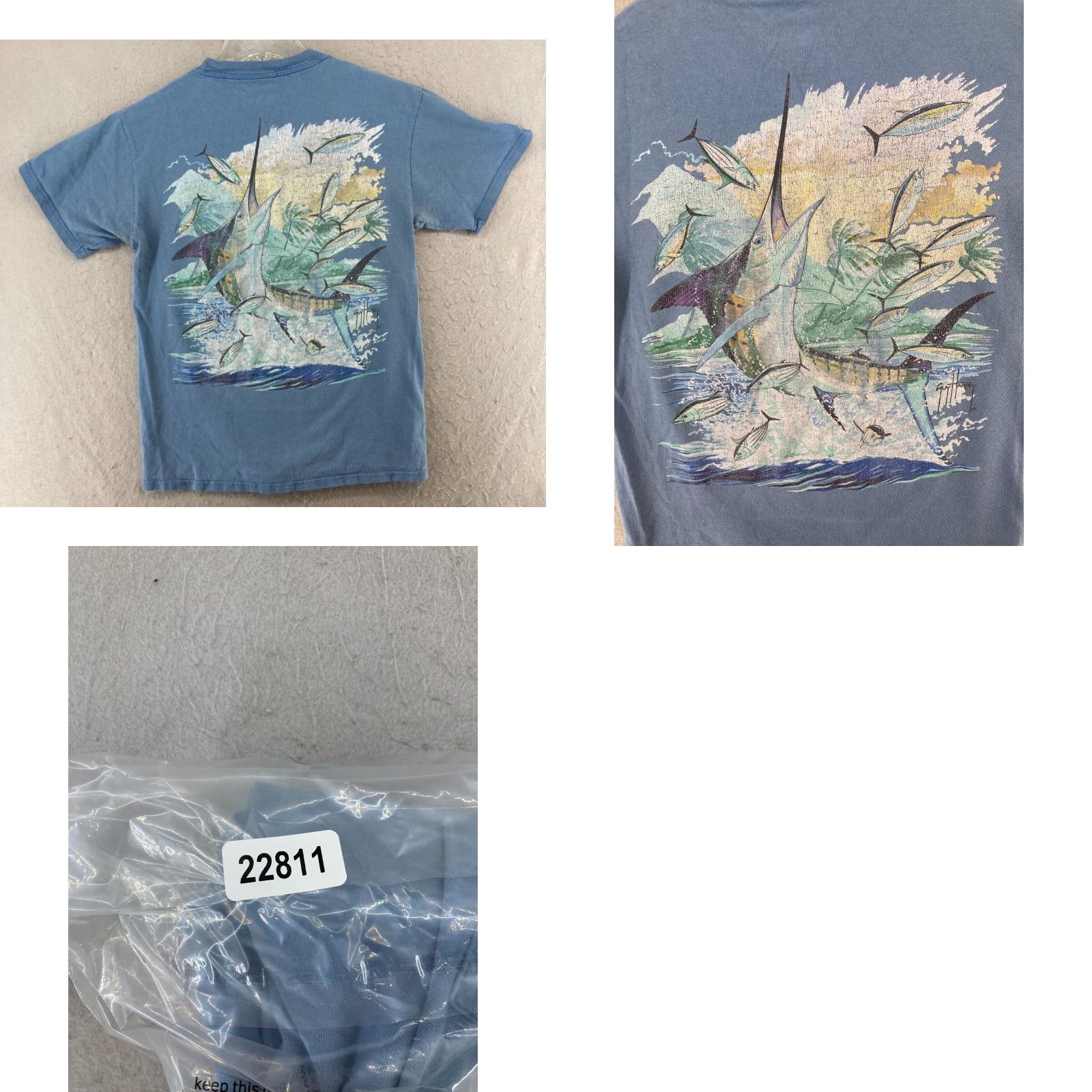 Guy Harvey Guy Harvey AFTCO Mens TShirt Small Blue Sailfish Fishing Outdoor Size US S / EU 44-46 / 1 - 8 Thumbnail
