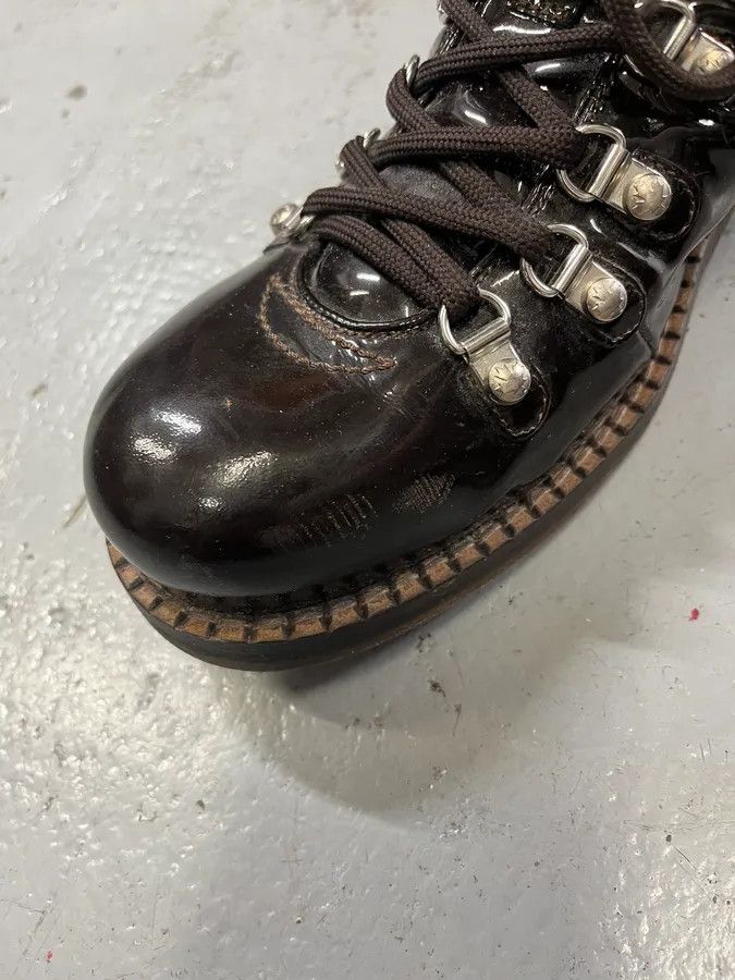 Dsquared2 2000s Dsquared2 Hiking Brown Patent Leather Boots Size US 8 / EU 41 - 5 Thumbnail