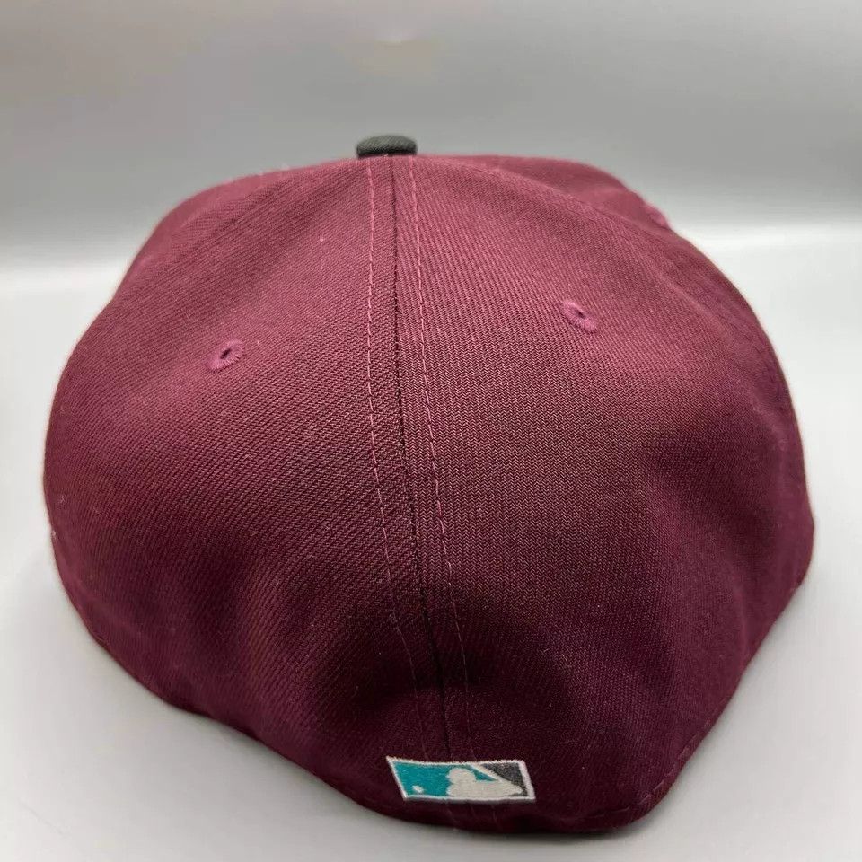 New Era Arizona Diamondbacks Hat Men 7 5/8 Red Black MLB Fitted Cap Size ONE SIZE - 7 Thumbnail