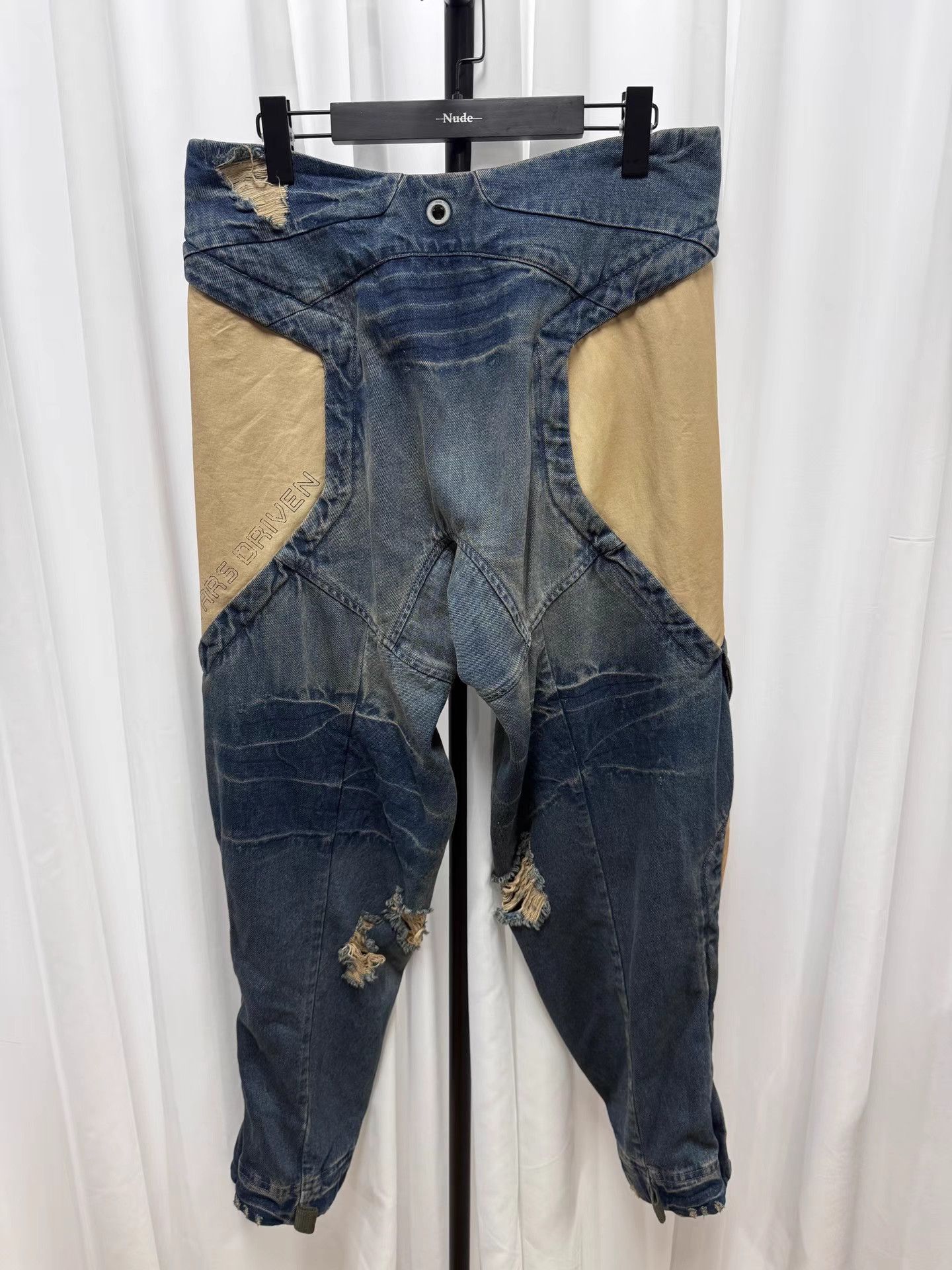 Hamcus HAMCUS S.O.D.A. Blue Heavy Washed Denim Jeans K20 Size US 31 - 6 Thumbnail
