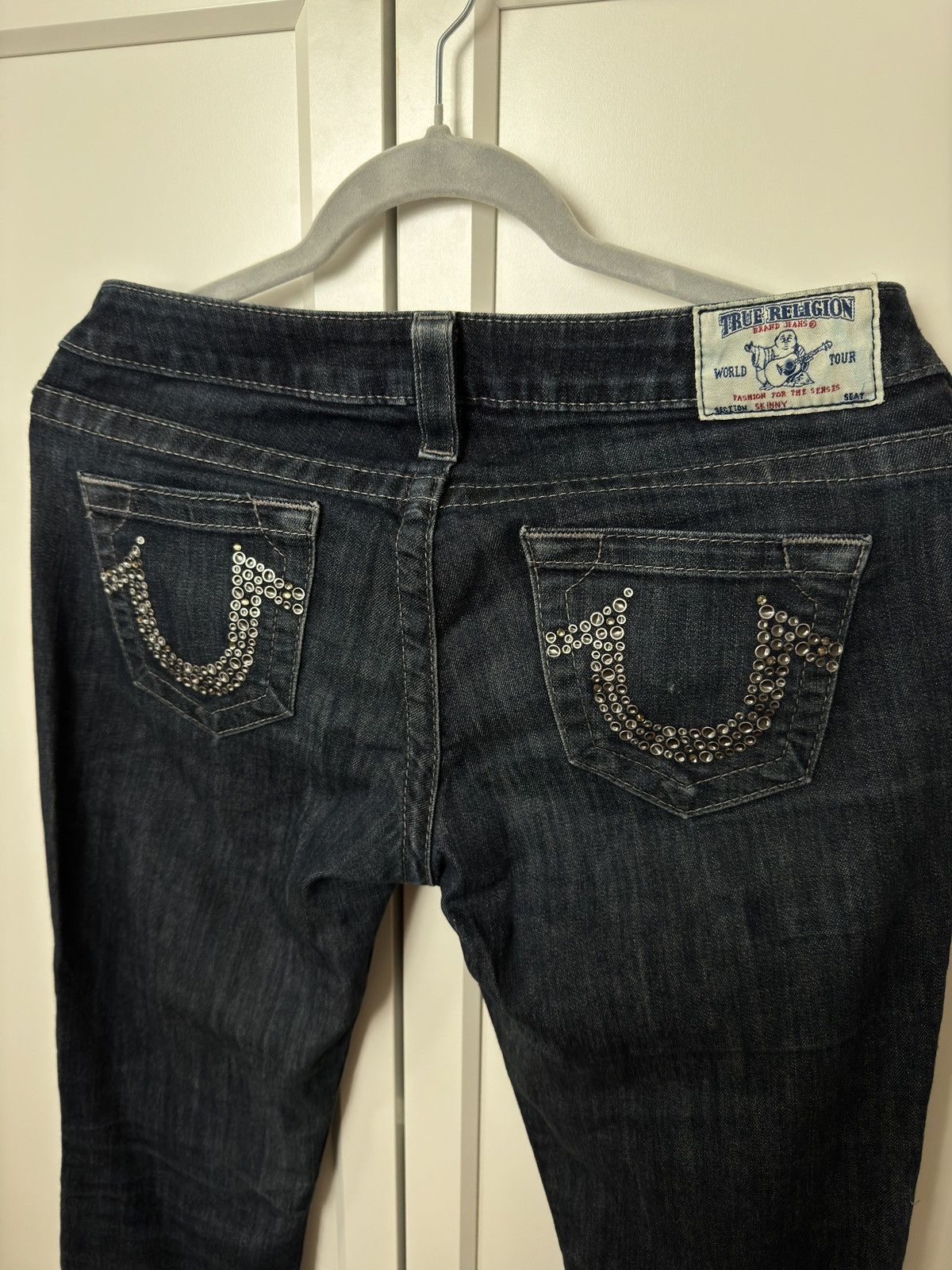 True Religion True Religion skinny jeans rhinestones USA pants denim Size US 28 / EU 44 - 2 Thumbnail