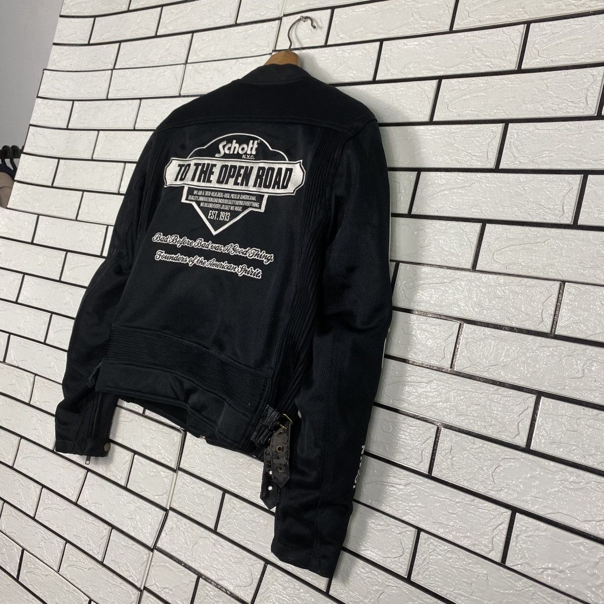 Schott Vintage Biker Motorcycle Jacket Schott NYC Big Logo Size US M / EU 48-50 / 2 - 11 Thumbnail