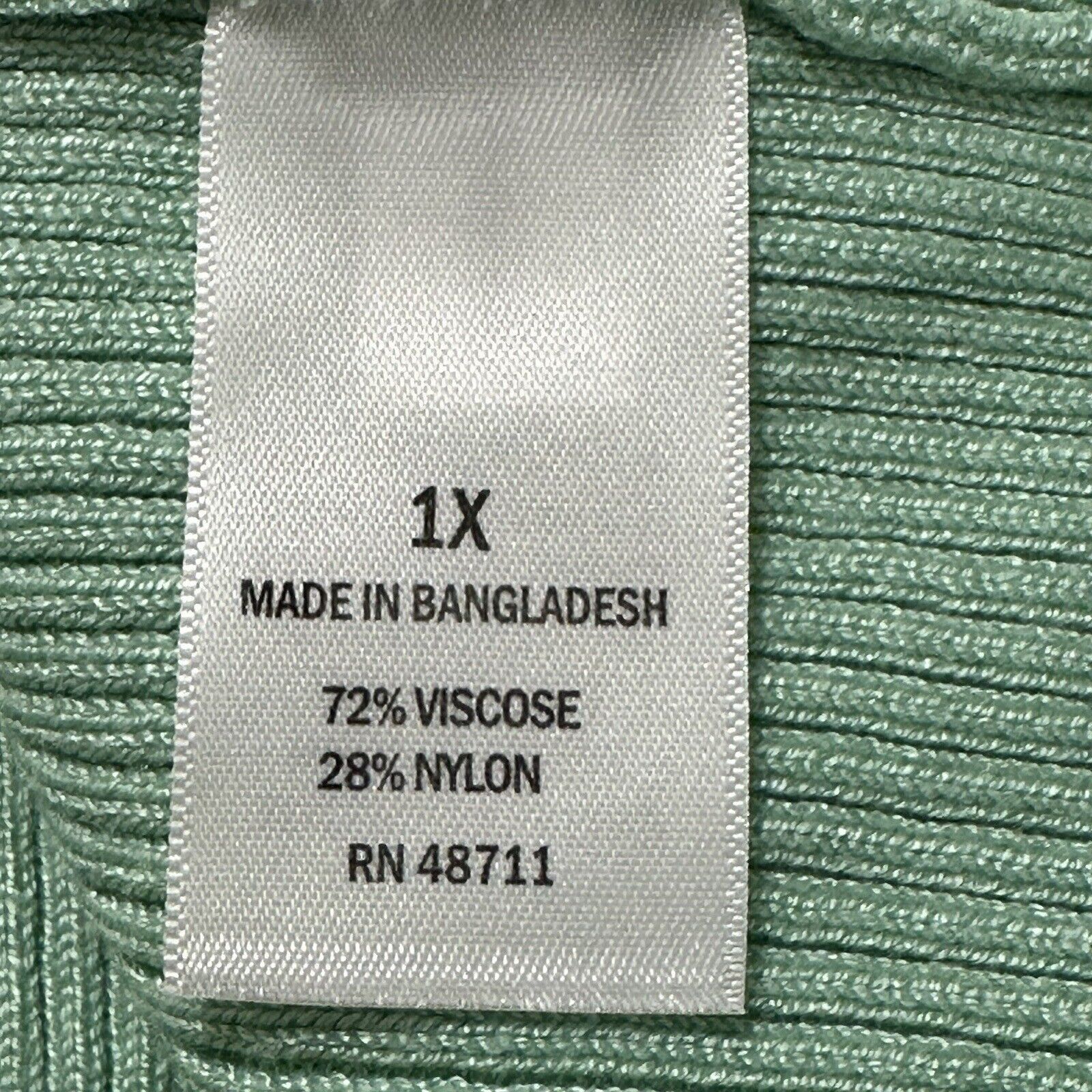 Other Ophelia Roe 1X Scoop Neck Ribbed Stretch Pullover Sweater Size XL / US 12-14 / IT 48-50 - 4 Thumbnail