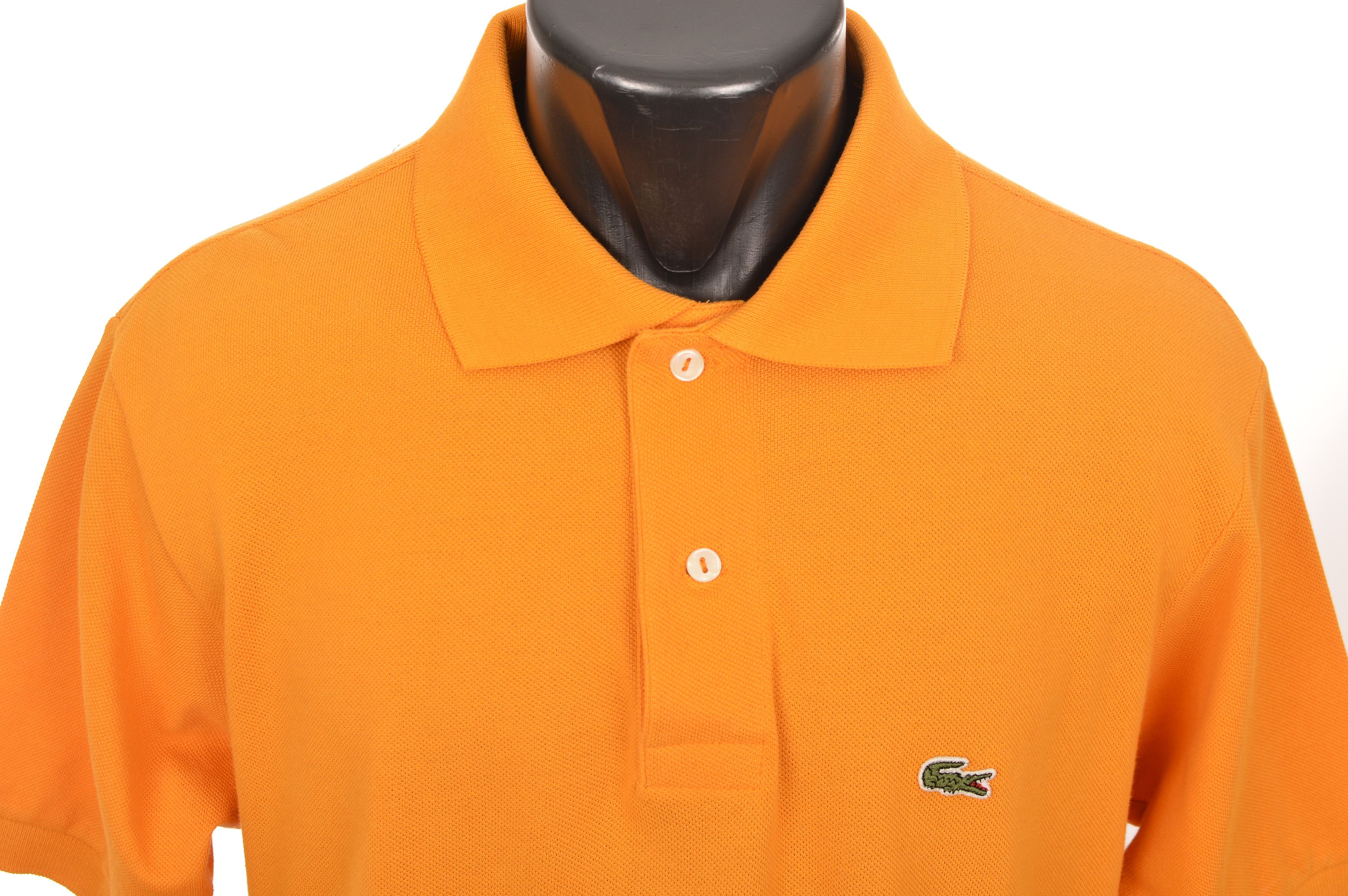 Lacoste Lacoste F8455 Vintage Short Sleeve Orange Polo Shirt Size US L / EU 52-54 / 3 - 2 Thumbnail