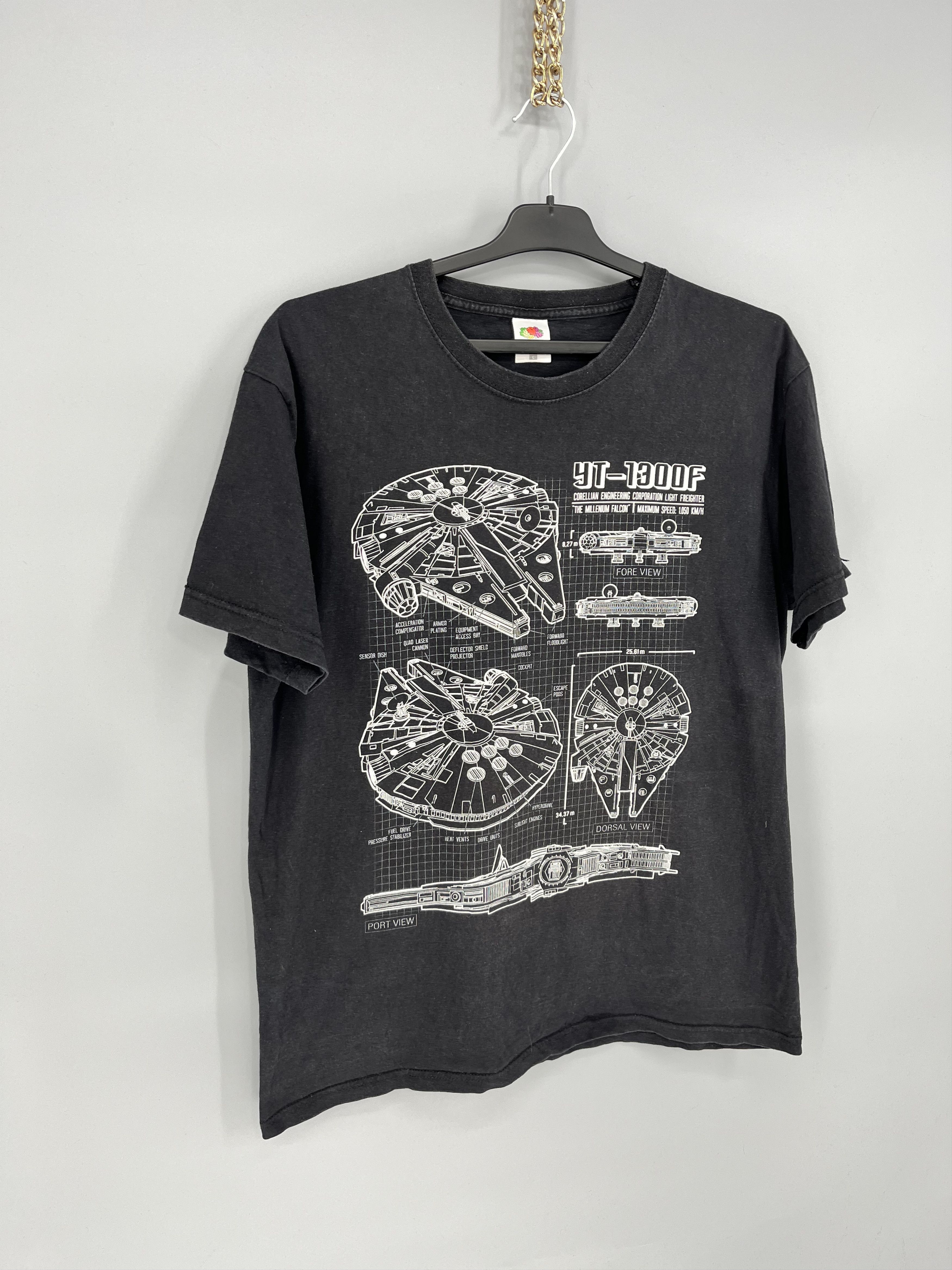 Star Wars Vintage Star Wars Millennium Falcon Size Large Black Men’s Size US L / EU 52-54 / 3 - 2 Thumbnail