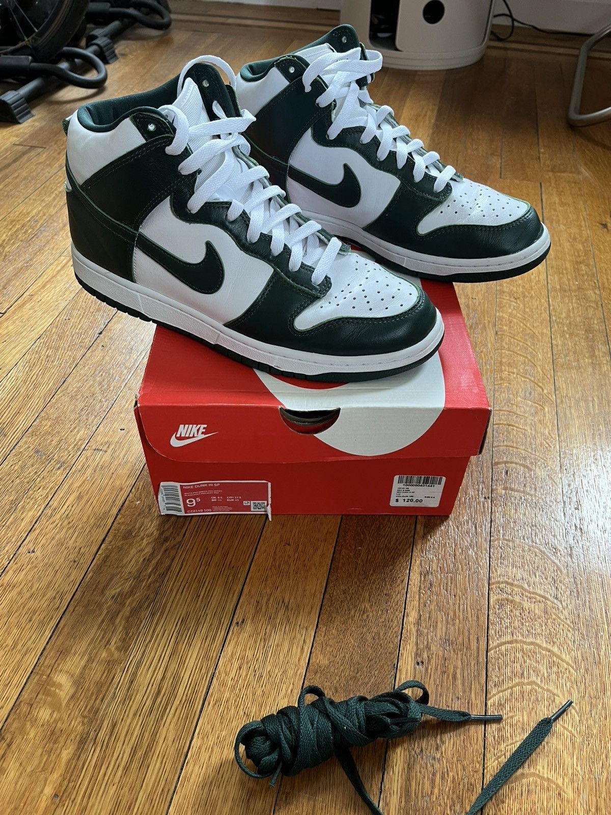Nike Nike Dunk Hi SP Spartan Green 2020 Size US 9.5 / EU 42-43 - 1 Thumbnail