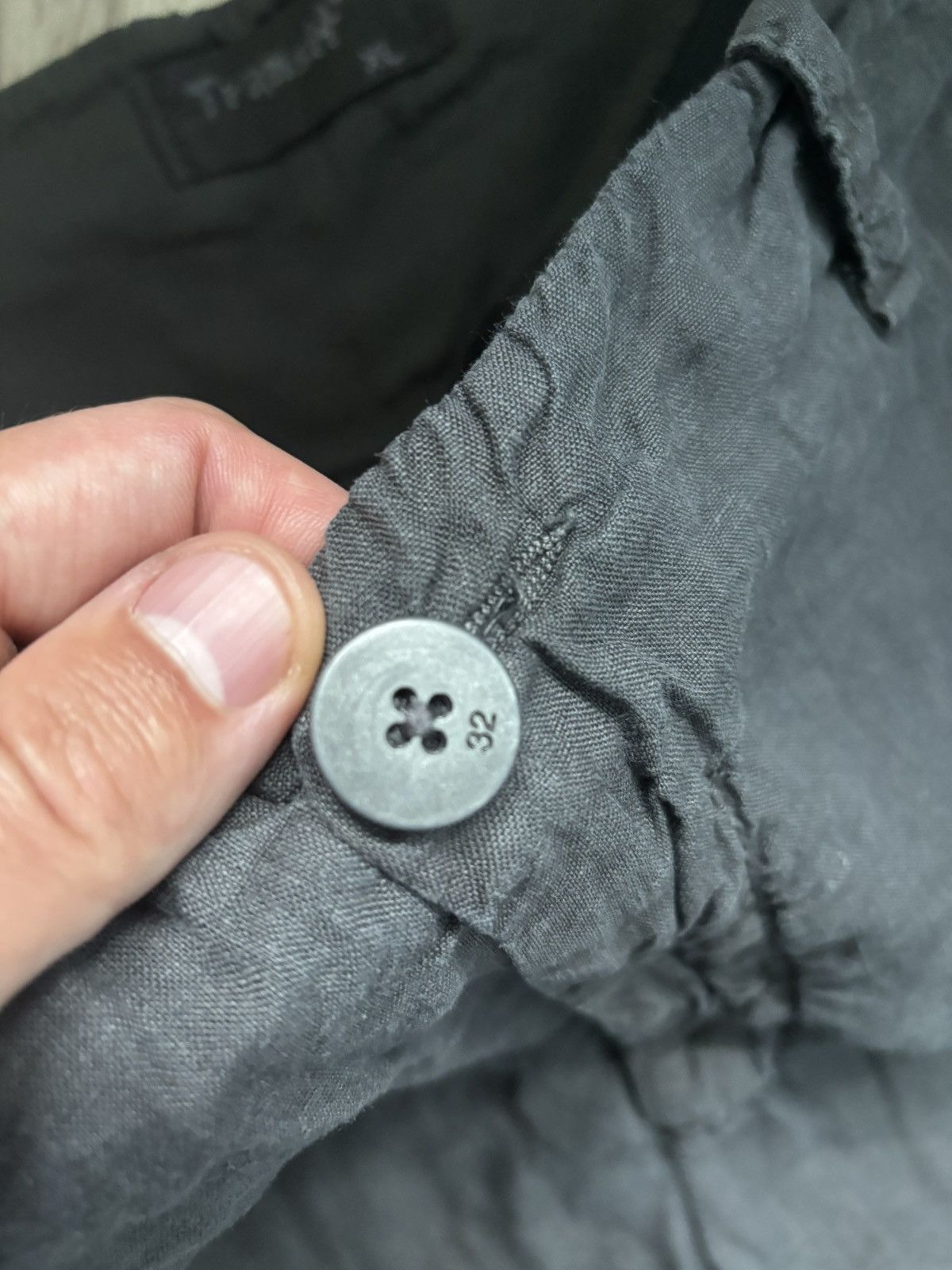 Transit Transit Linen Pants Gray XL Size US 36 / EU 52 - 7 Thumbnail