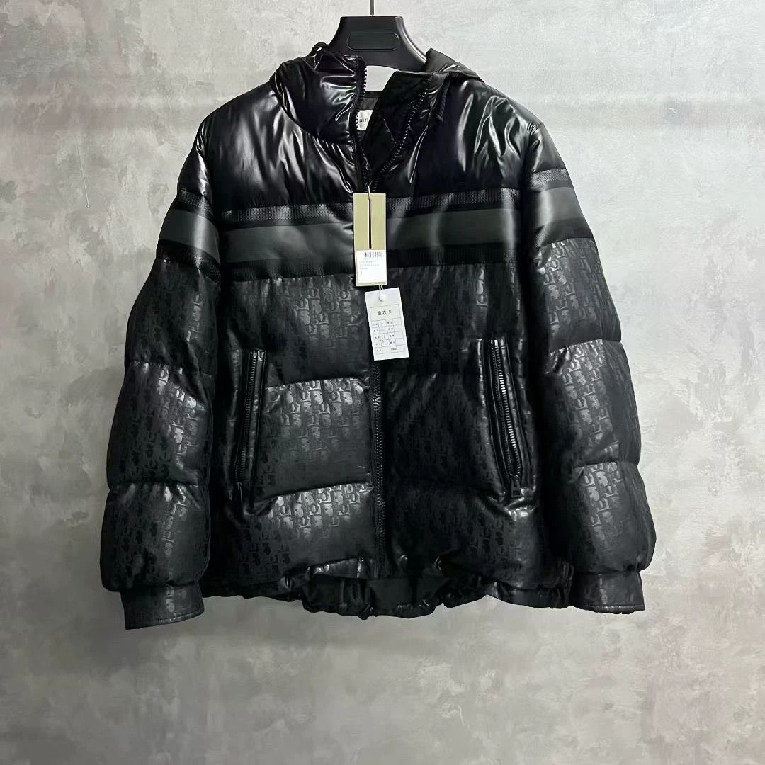Dior dior black logo printed hooded puffer jacket Size US S / EU 44-46 / 1 - 1 Thumbnail