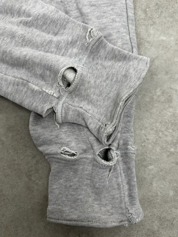 Dsquared2 SS2005 Dsquared2 Grey Signature Distressed Zip-up Hoodie Size US M / EU 48-50 / 2 - 11 Thumbnail