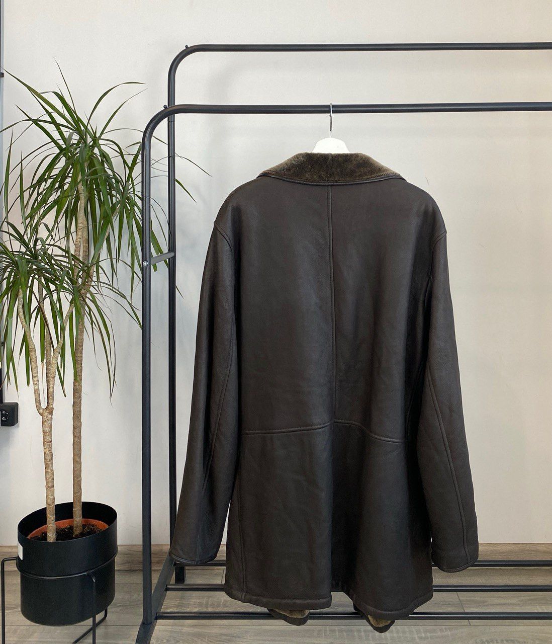 Ermenegildo Zegna Ermenegildo Zegna Shearling Coat Dark Brown Lambskin Nappa Size US XXL / EU 58 / 5 - 3 Thumbnail