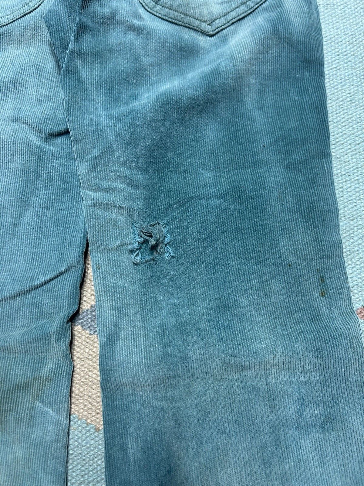 Lee 70s corduroy bell bottom pants Lee faded distressed 25x31 Size 25" / US 0 / IT 36 - 12 Thumbnail