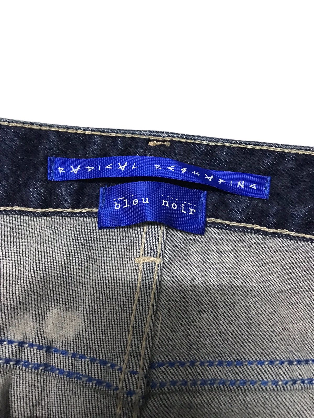 Seditionaries 🔥🔥VERY RARE🔥🔥Bleu Noir Cross Patchwork Distressed Jeans Size US 37 - 5 Thumbnail