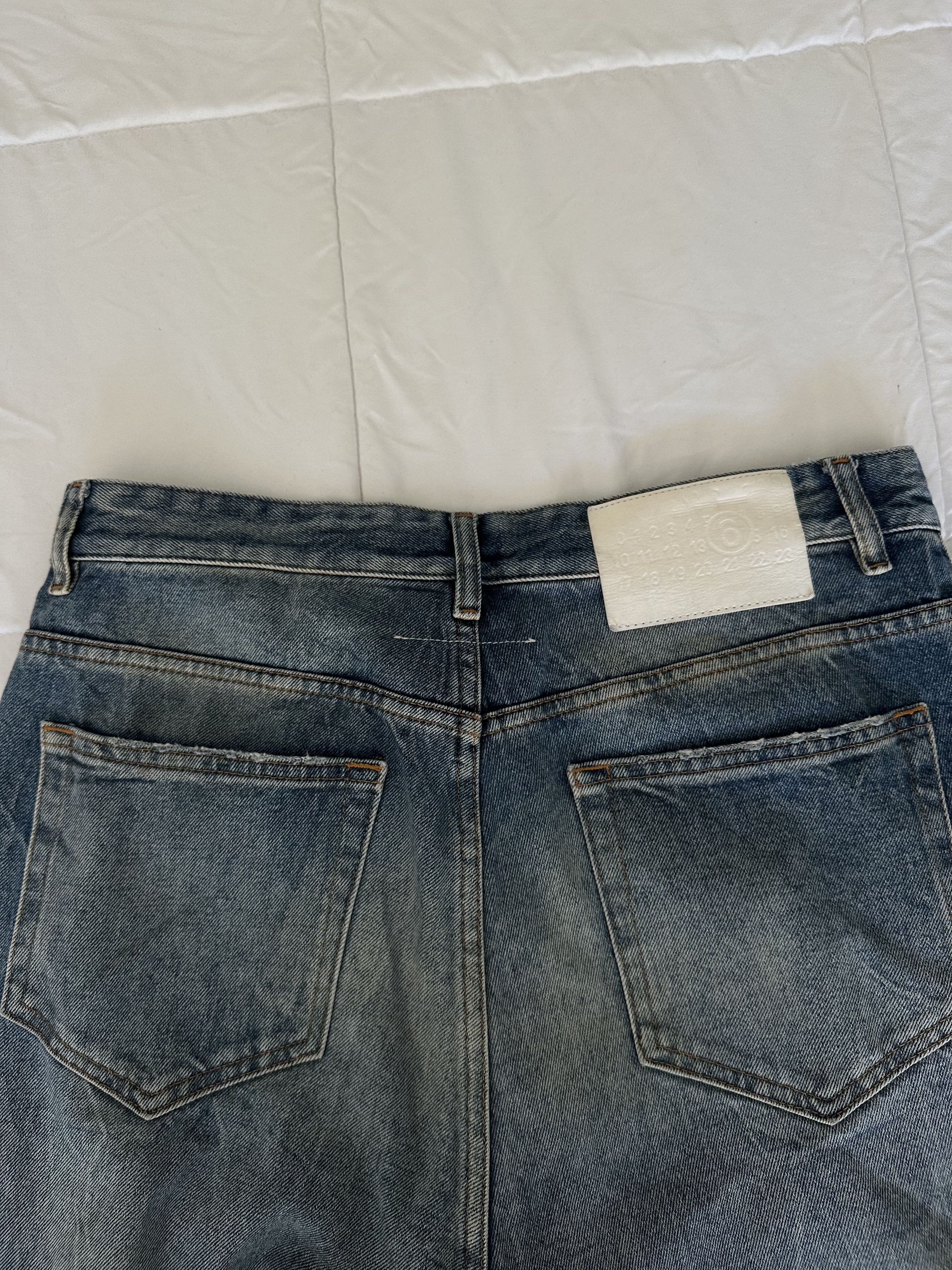 MM6 MM6 Maison Margiela Irregular Seam Jeans Size US 31 - 7 Thumbnail