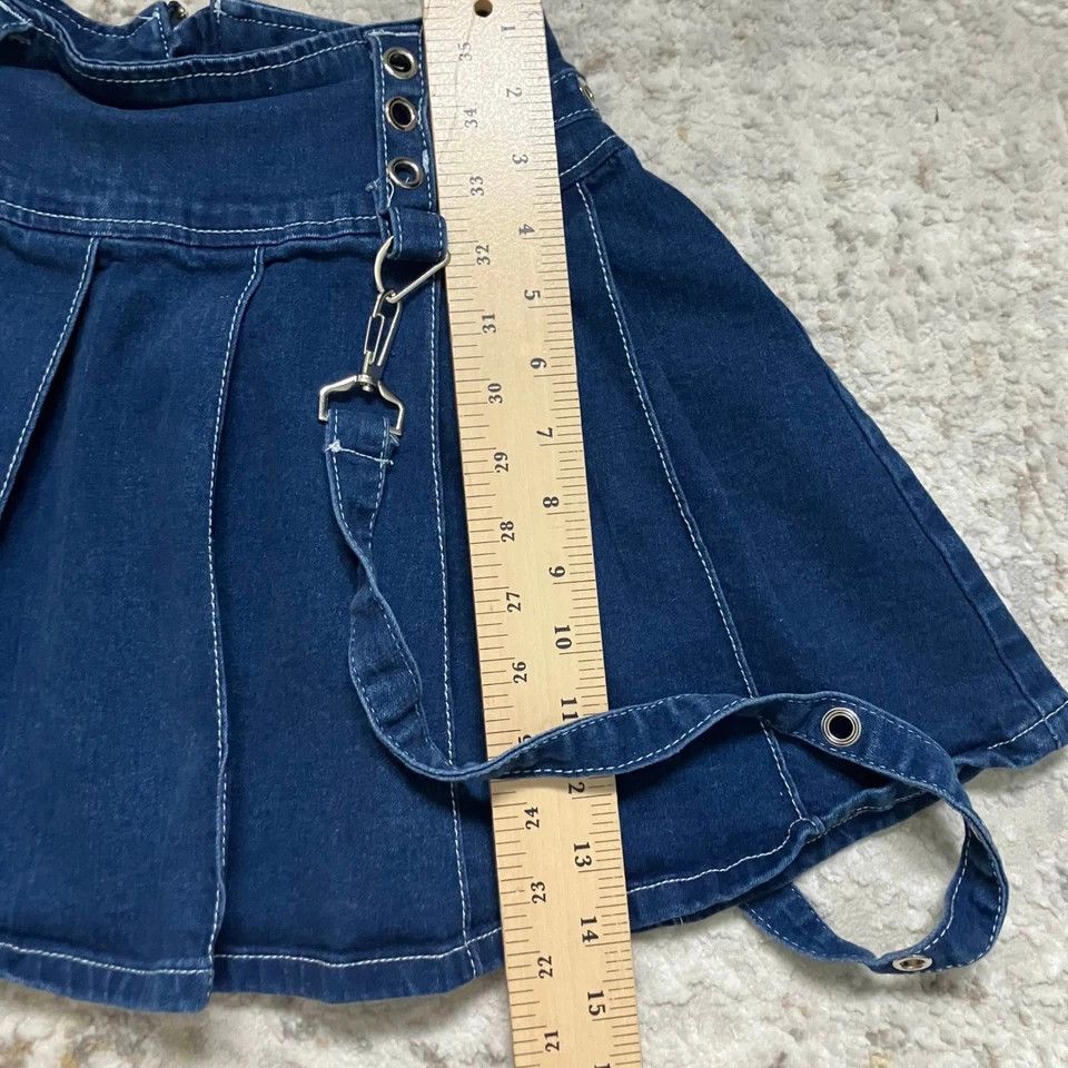Japanese Brand Bondage Denim Mini Skirt Size 24" / US 00 / IT 34 - 4 Thumbnail