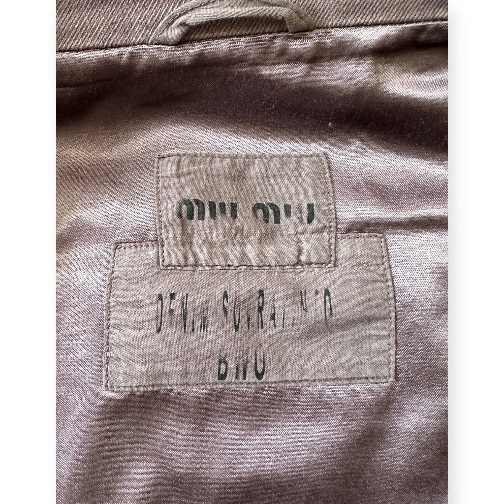 Miu Miu Miu Miu “Denim Squad” Archival Utility Jacket – IT 44 Size M / US 6-8 / IT 42-44 - 3 Thumbnail