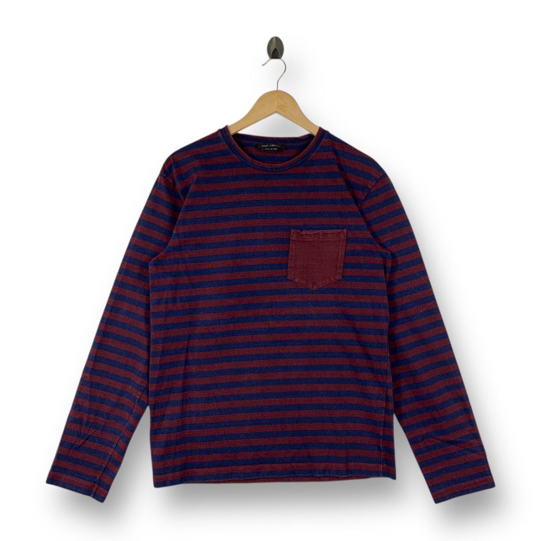 Marc Jacobs Marc Jacobs Made In Italy Striped Pocket Long Sleeve Tee Size US M / EU 48-50 / 2 - 1 Thumbnail