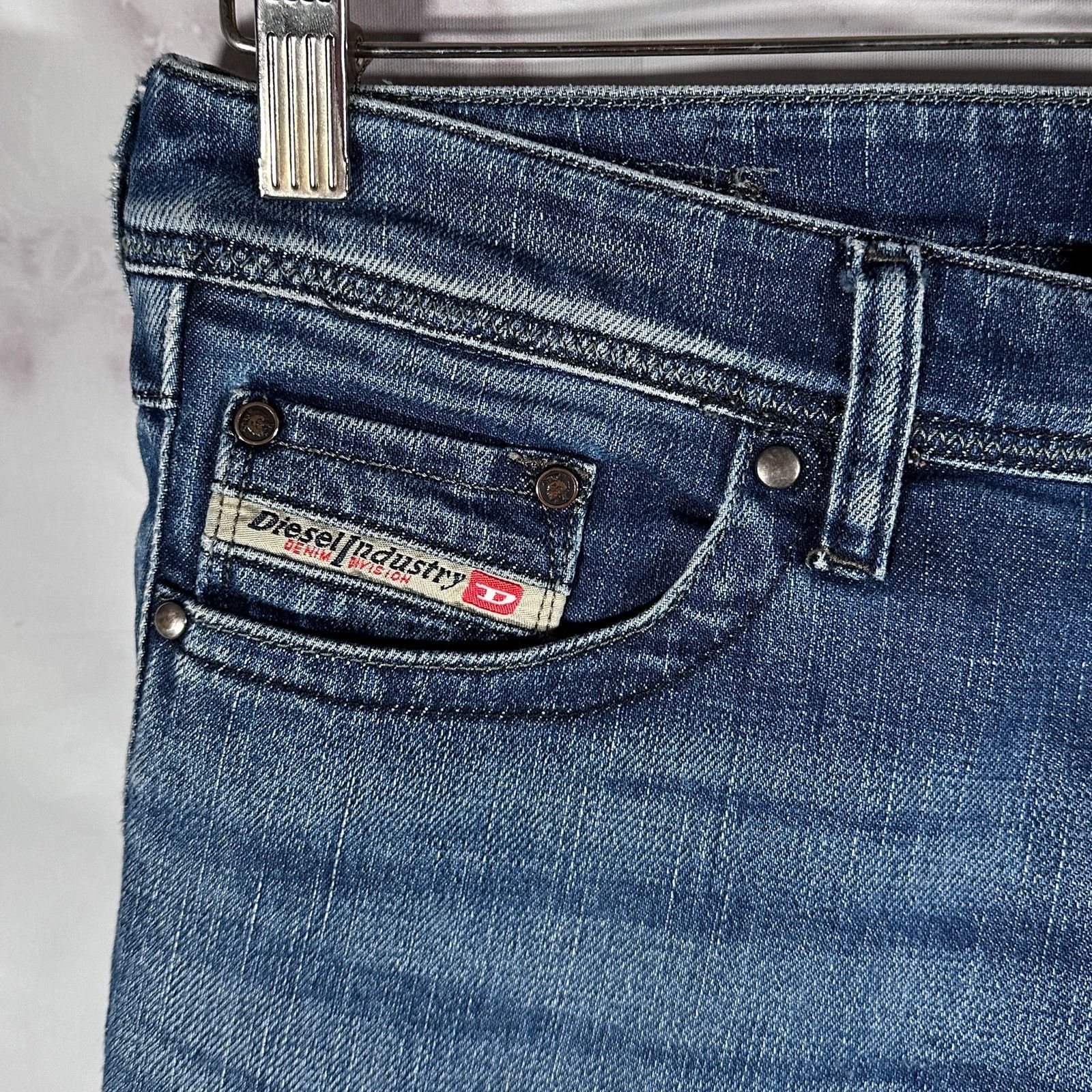 Diesel Lowky Slim Blue Denim Size US 26 / EU 42 - 3 Thumbnail