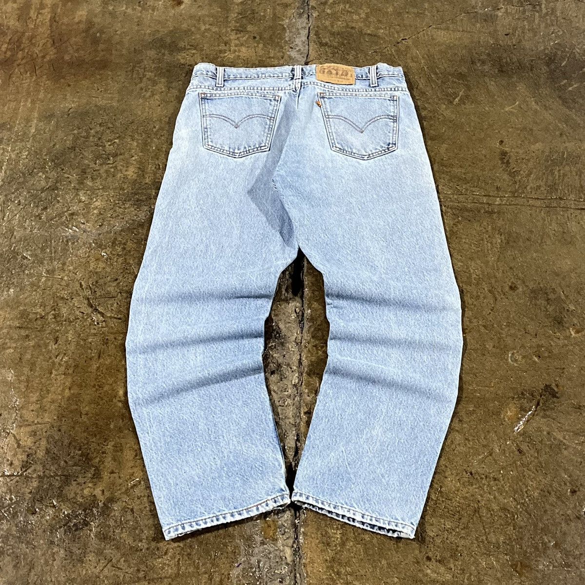 Levi's × Vintage Crazy Vintage 90s Levi's 505 Orange Tab Faded Skater Jeans Size US 36 / EU 52 - 1 Thumbnail