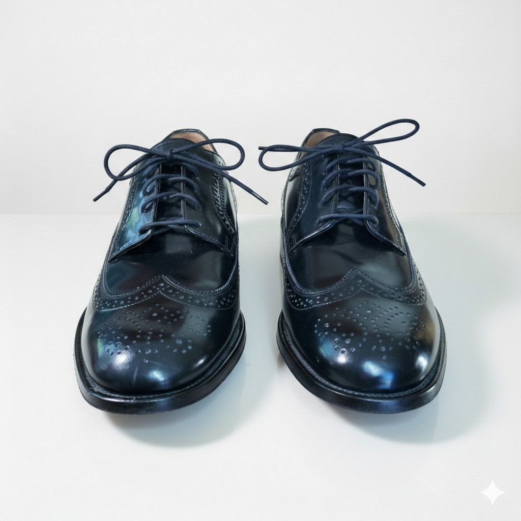 Bostonian Bostonian Luxe Men's 12 NEW Shoes Black Leather Oxford Wing Size US 12 / EU 45 - 2 Thumbnail