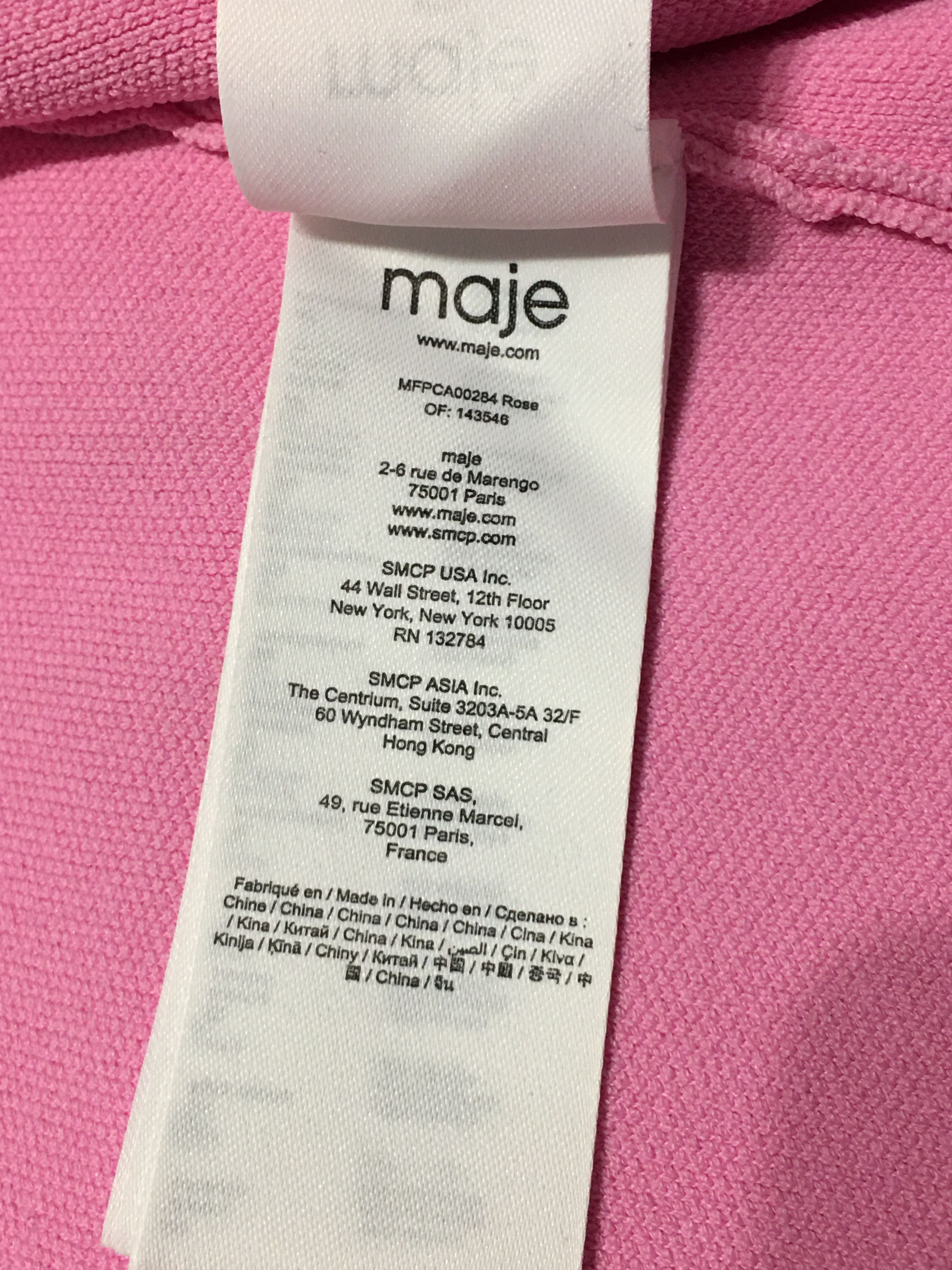 Maje MAJE Madene Belted Knit Cardigan Pink Size 1/S Size S / US 4 / IT 40 - 13 Thumbnail