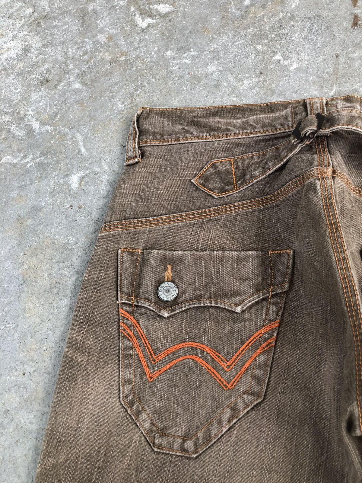 If Six Was Nine Japanese Edwin Exclusive Flared Jeans Bootcut Distressed Size US 31 - 16 Thumbnail