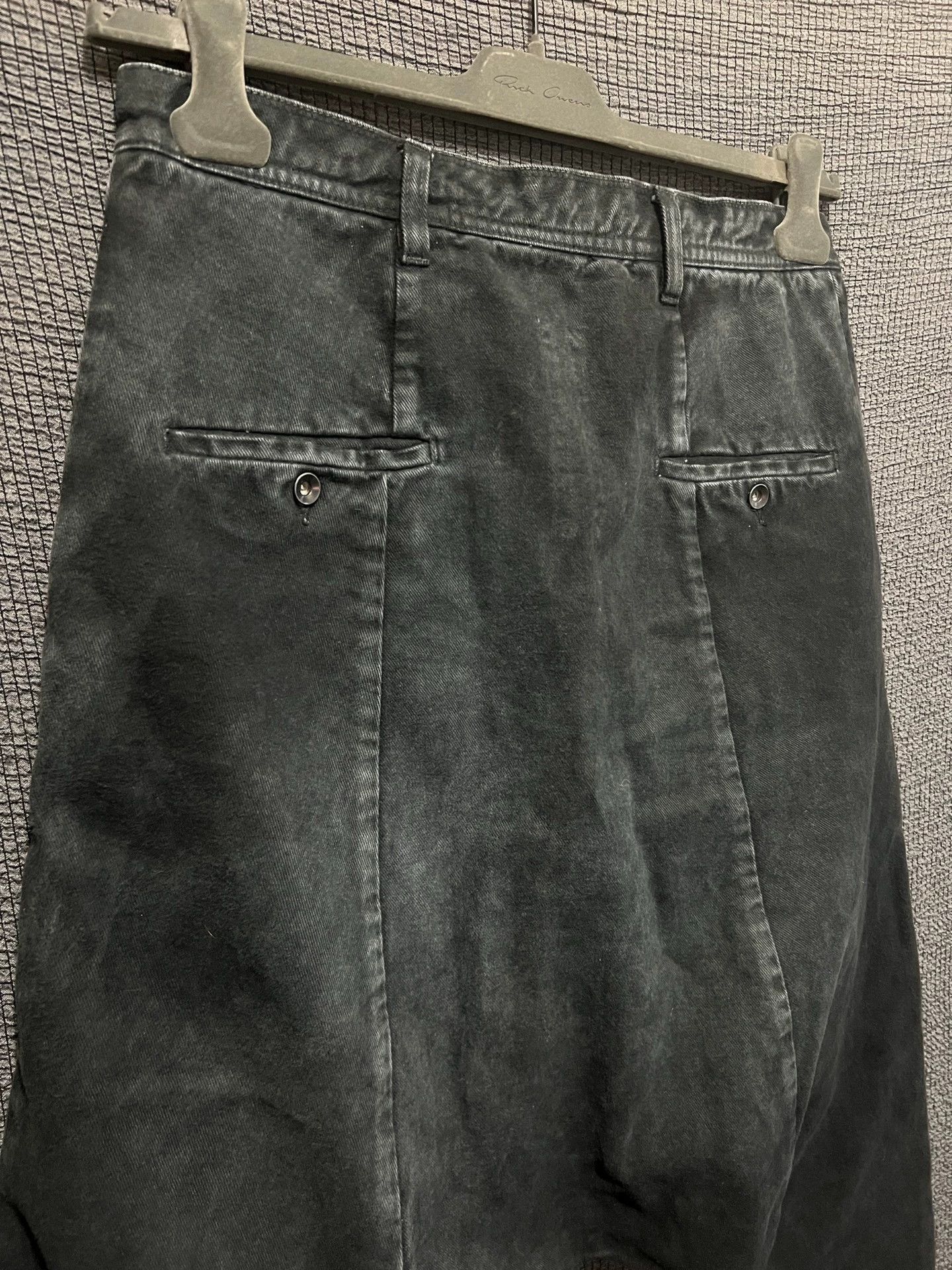 Rick Owens Rick Owens 11fw Distressed Drop Cropped Jeans Size US 29 - 3 Thumbnail