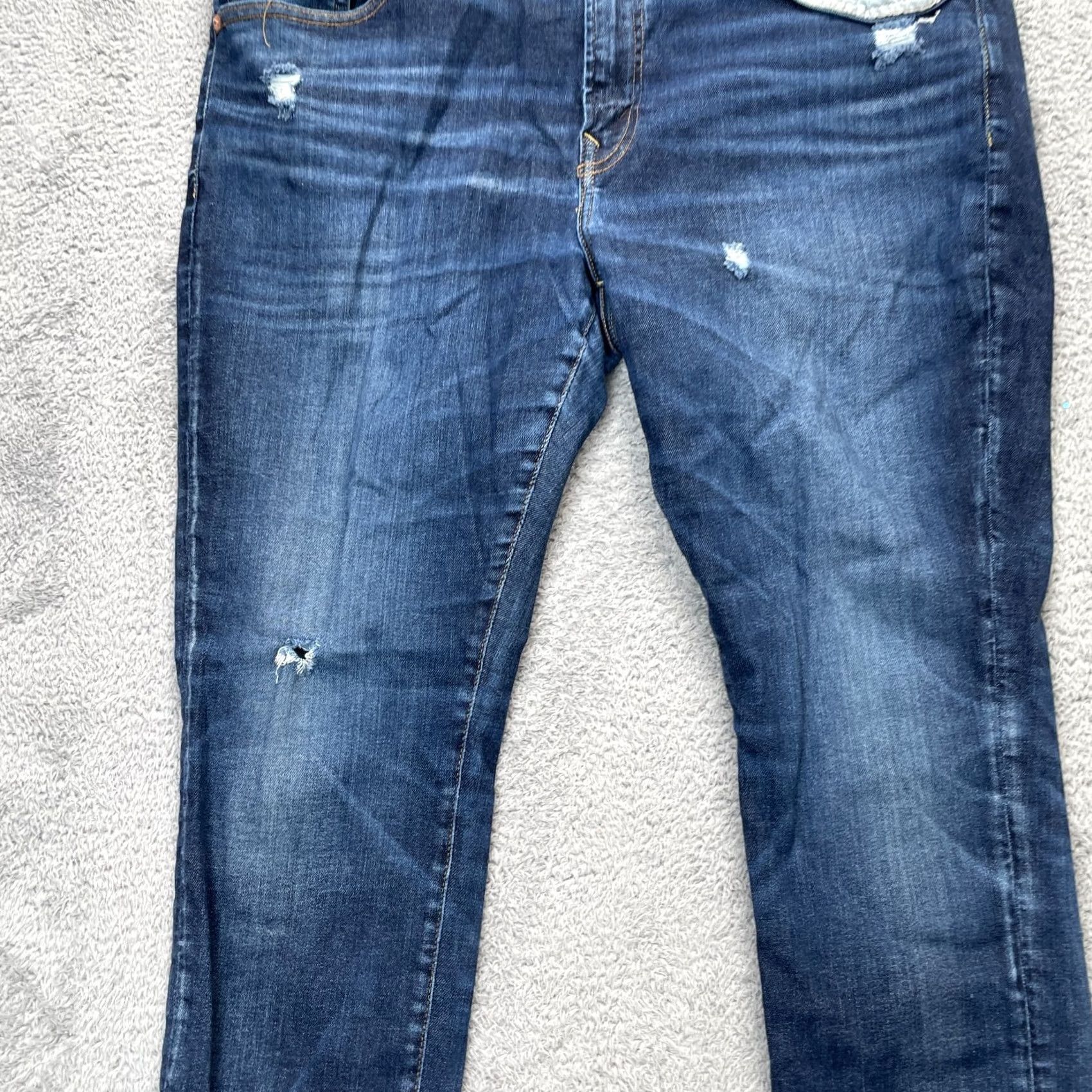 American Eagle Outfitters VINTAGE American Eagle Outfitters Jeans Mens 38x30 Blue AirFlex 360 Skinny Distressed (Note: Original had no vintage; included for format only) Size US 36 / EU 52 - 7 Thumbnail