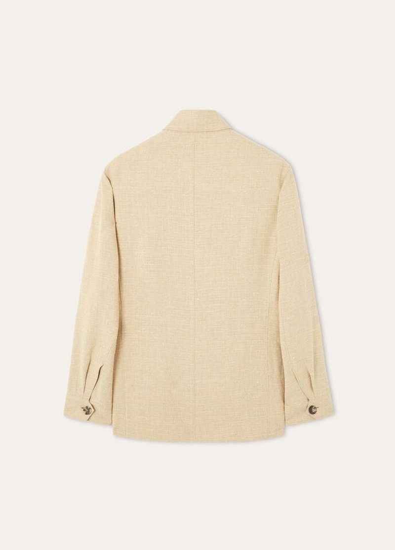 Loro Piana o1w1db10226 FAP2026 Clem Jacket in Beige Size US S / EU 44-46 / 1 - 6 Thumbnail