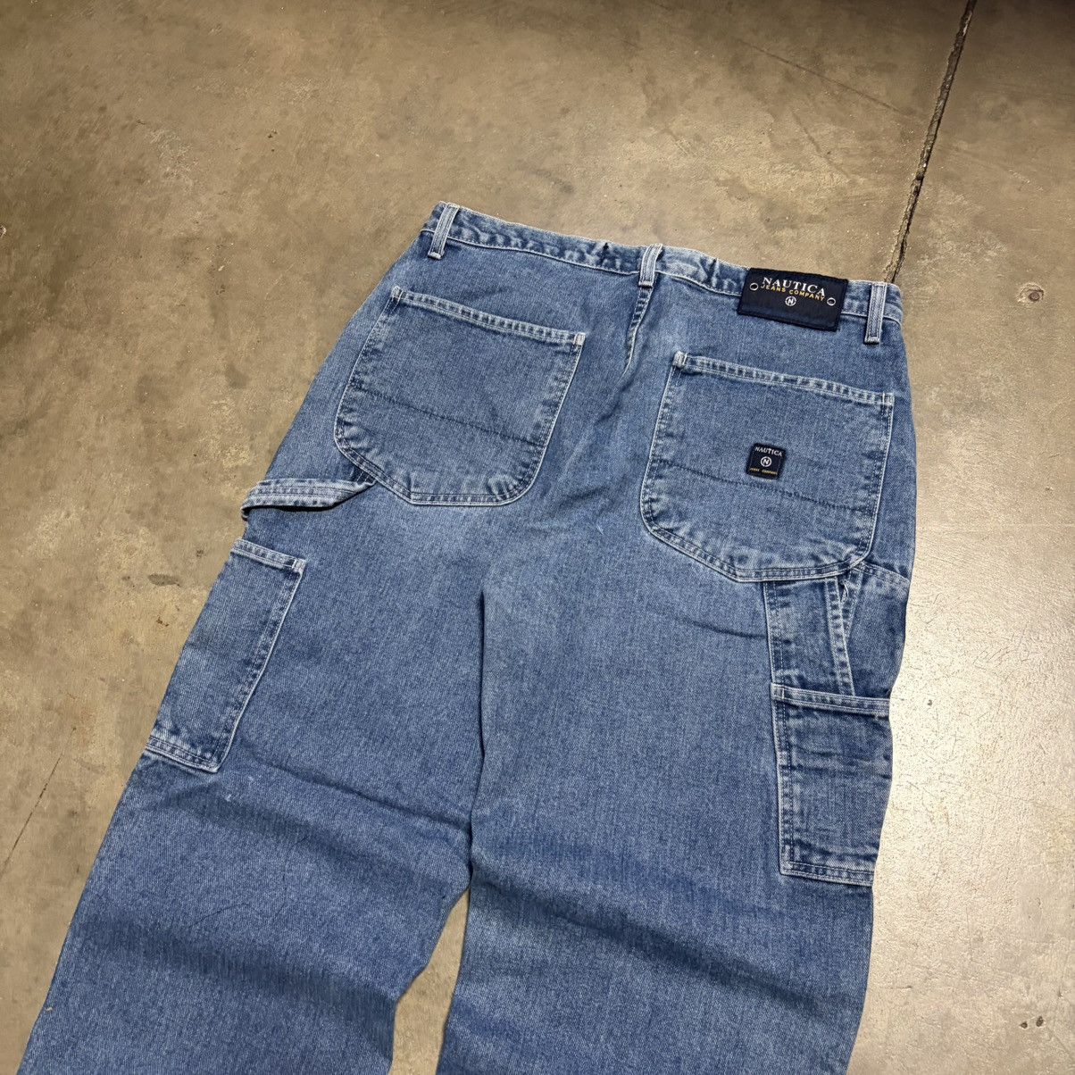 Nautica Vintage Nautica Jeans Wide Leg Baggy Carpenter Skater Y2K Size US 34 / EU 50 - 2 Thumbnail
