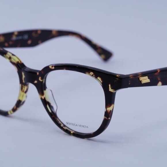 Bottega Veneta Bottega Veneta BV1020O 002 Eyeglasses Havana 49mm Cat Eye Size ONE SIZE - 5 Thumbnail