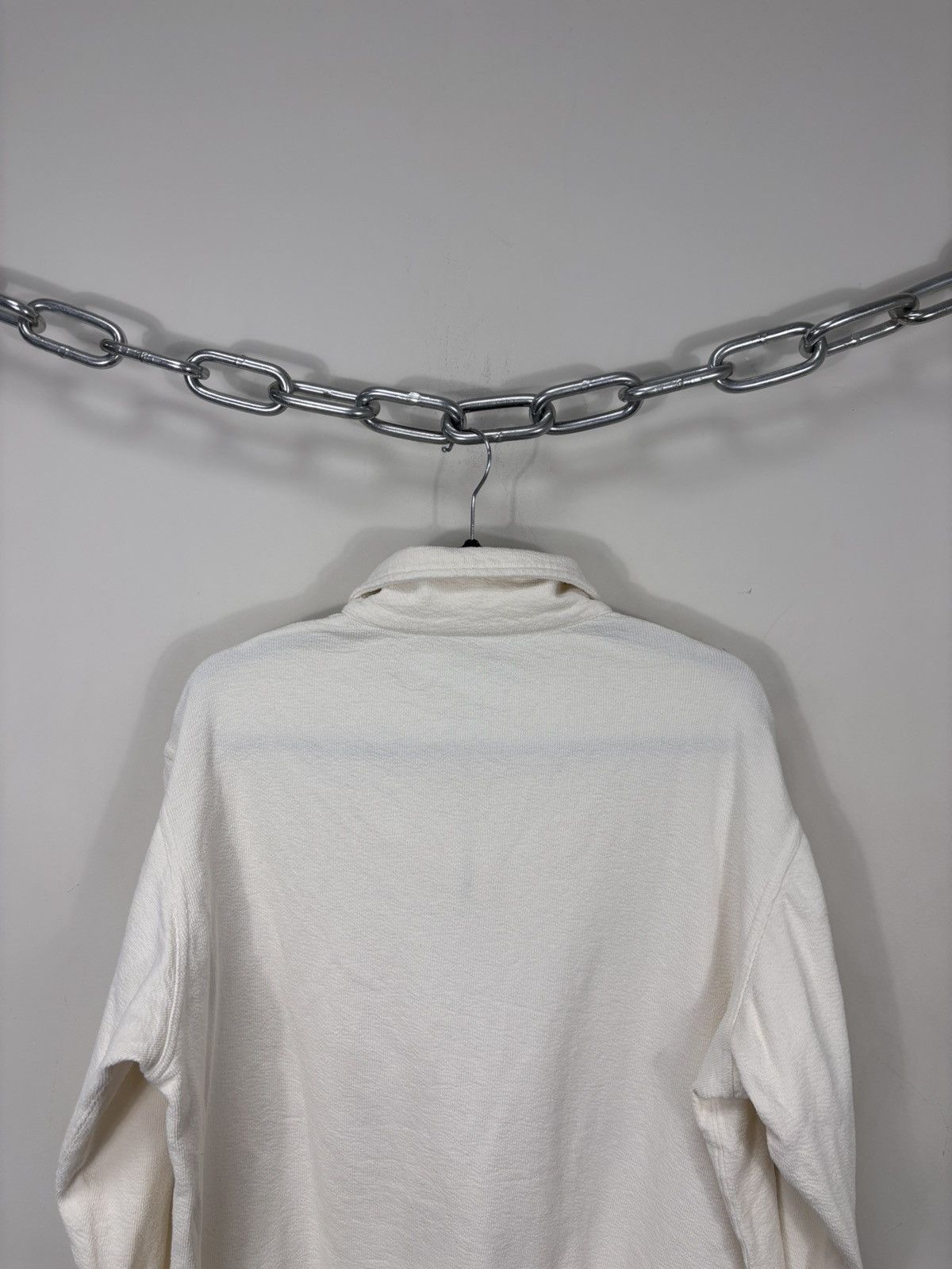 Arket Arket Men’s Ivory Cotton 1/4 Zip Sweatshirt Pullover Size US M / EU 48-50 / 2 - 13 Thumbnail