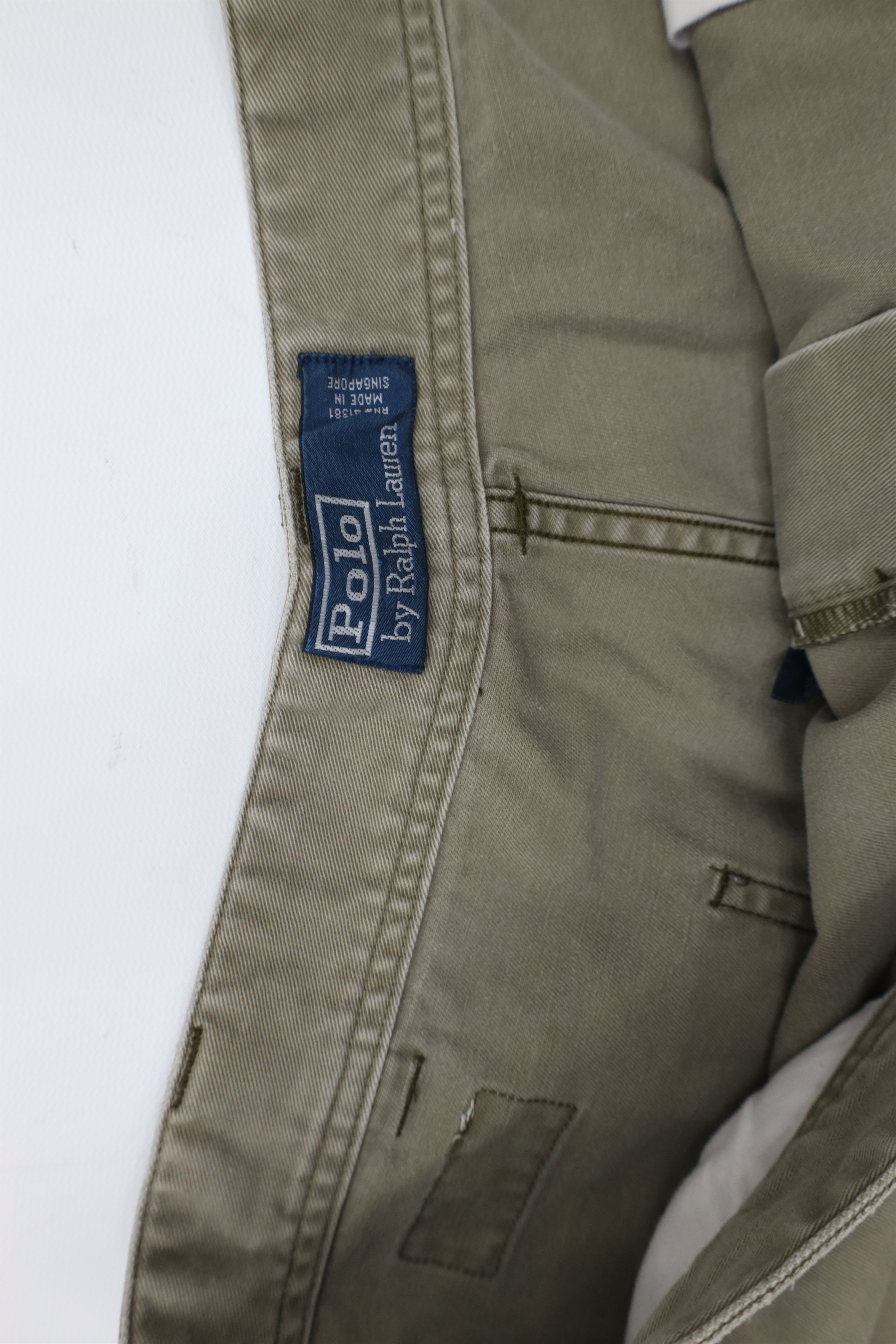 Ralph Lauren × Vintage Vintage 90s Ralph Lauren Above Knee Military Chino Shorts Size US 38 / EU 54 - 8 Thumbnail