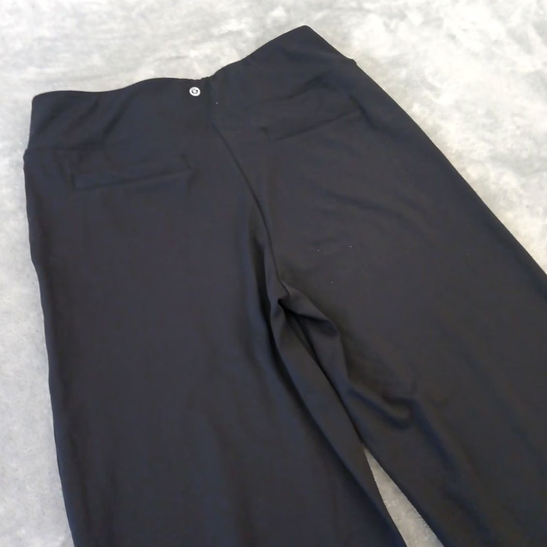 Vintage G4Free Ankle Pants Womens L Black Wide-Leg Pull On Pockets 30x31 High Rise Size 36" / US 14 / IT 50 - 7 Thumbnail