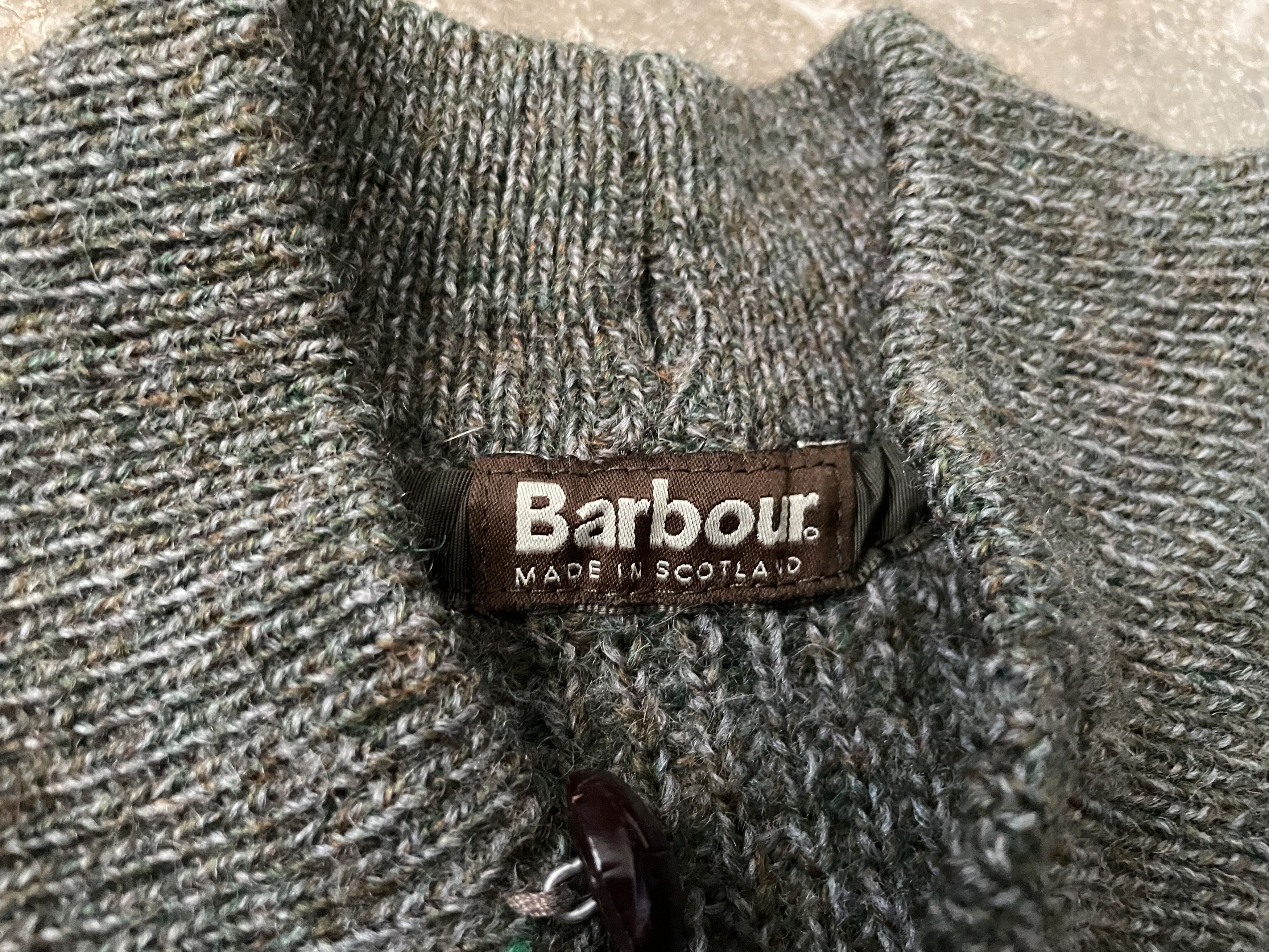Barbour × Vintage Schott Wool Knitted Sweater Button Size US S / EU 44-46 / 1 - 8 Thumbnail