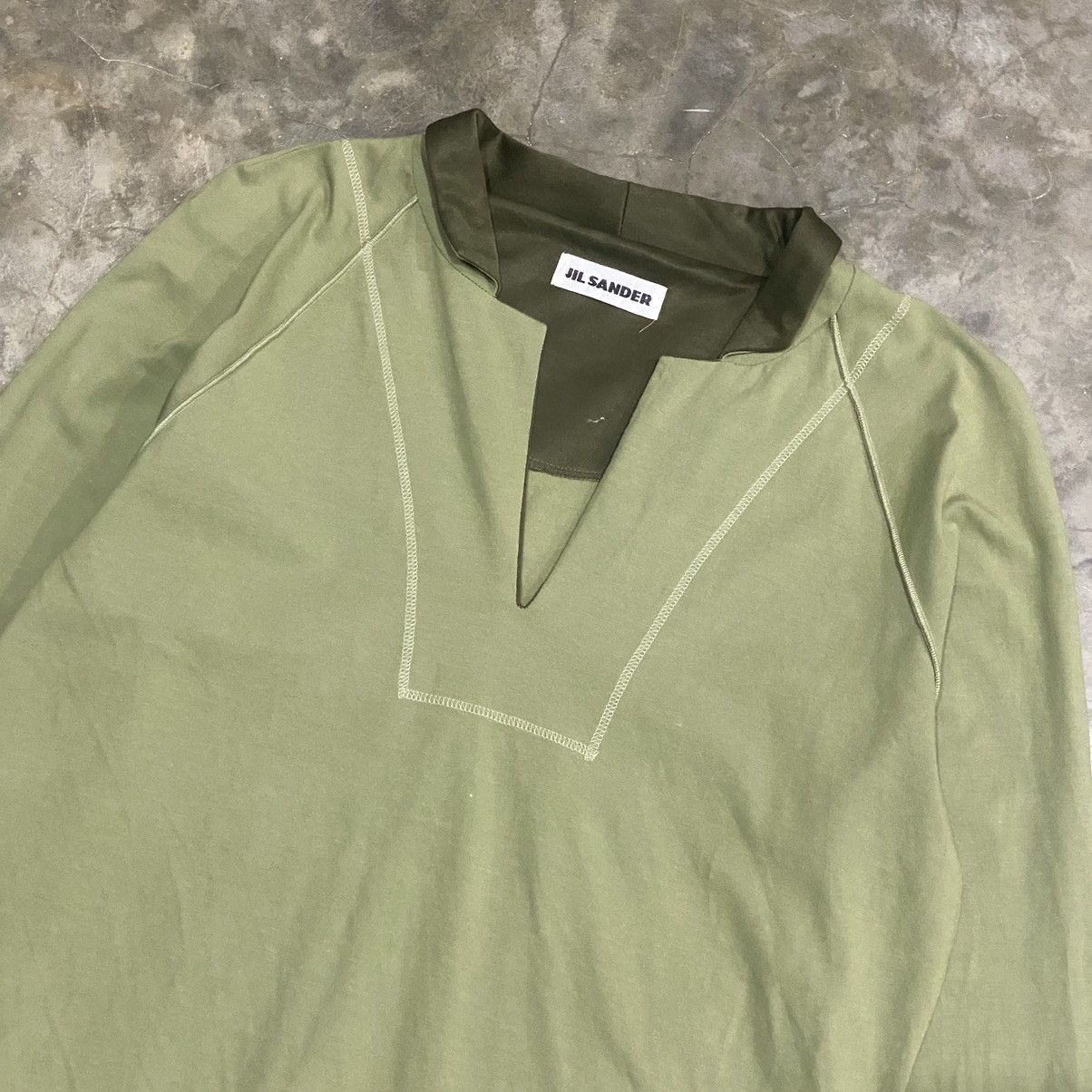 Jil Sander Jil Sander Open Collar Longsleeve Size S / US 4 / IT 40 - 2 Thumbnail