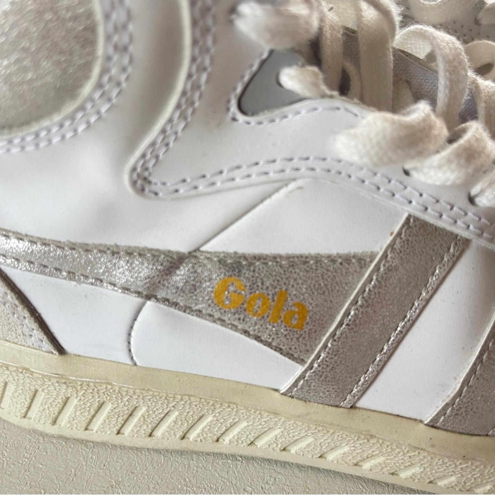 Gola Gola White and Silver High-Top Women's Sneakers in size 6 Size US 6 / IT 36 - 4 Thumbnail