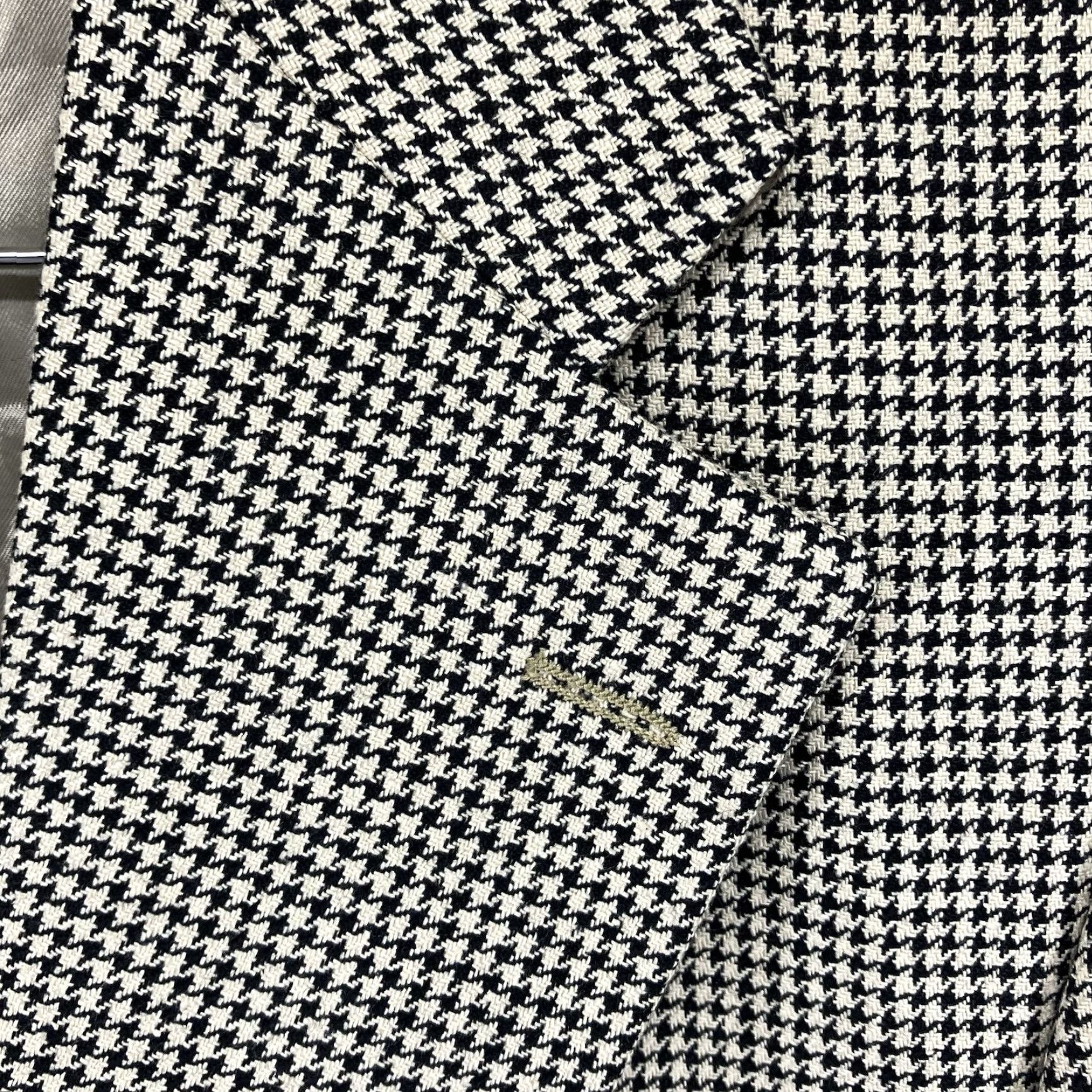 Ralph Lauren VINTAGE Ralph Lauren Polo University Club Blazer Men’s 39 Silk Wool Houndstooth Tan Single-Breasted 2-Button Notch Lapel College Preppy 90s Canada Men Size US L / EU 52-54 / 3 - 7 Thumbnail