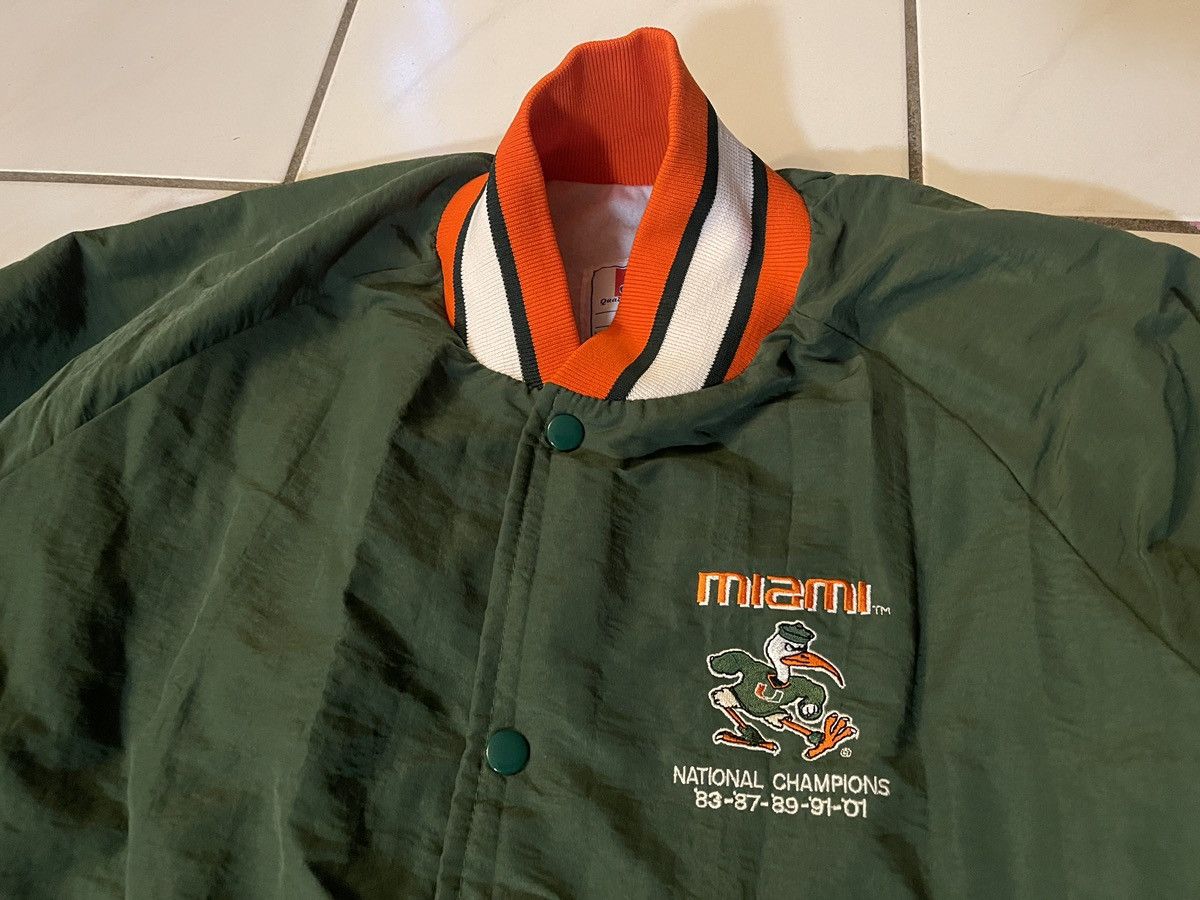 Other VINTAGE Miami Hurricanes Stitch Count Jacket XL Made In USA Size US XL / EU 56 / 4 - 2 Thumbnail