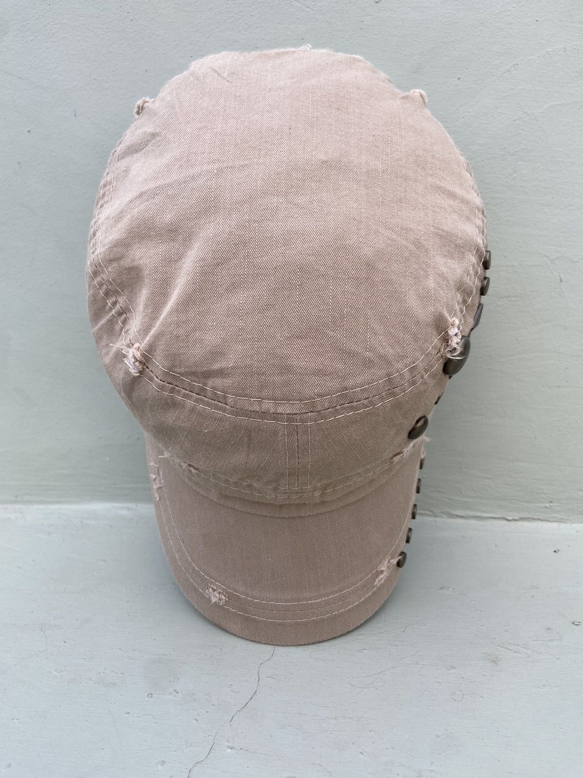 If Six Was Nine 2000s punk iron studs patrol hat Size ONE SIZE - 6 Thumbnail
