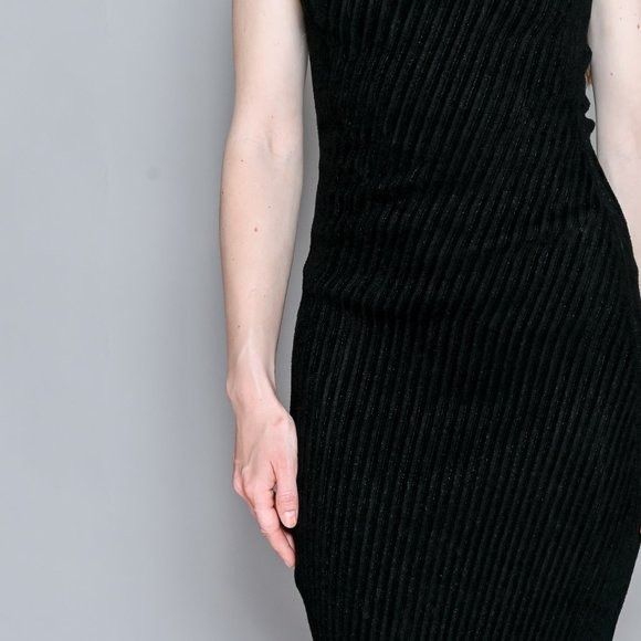 Brandon Maxwell BRANDON MAXWELL Knotted One-Shoulder Ribbed-Knit Dress NWT M Size M / US 6-8 / IT 42-44 - 3 Thumbnail