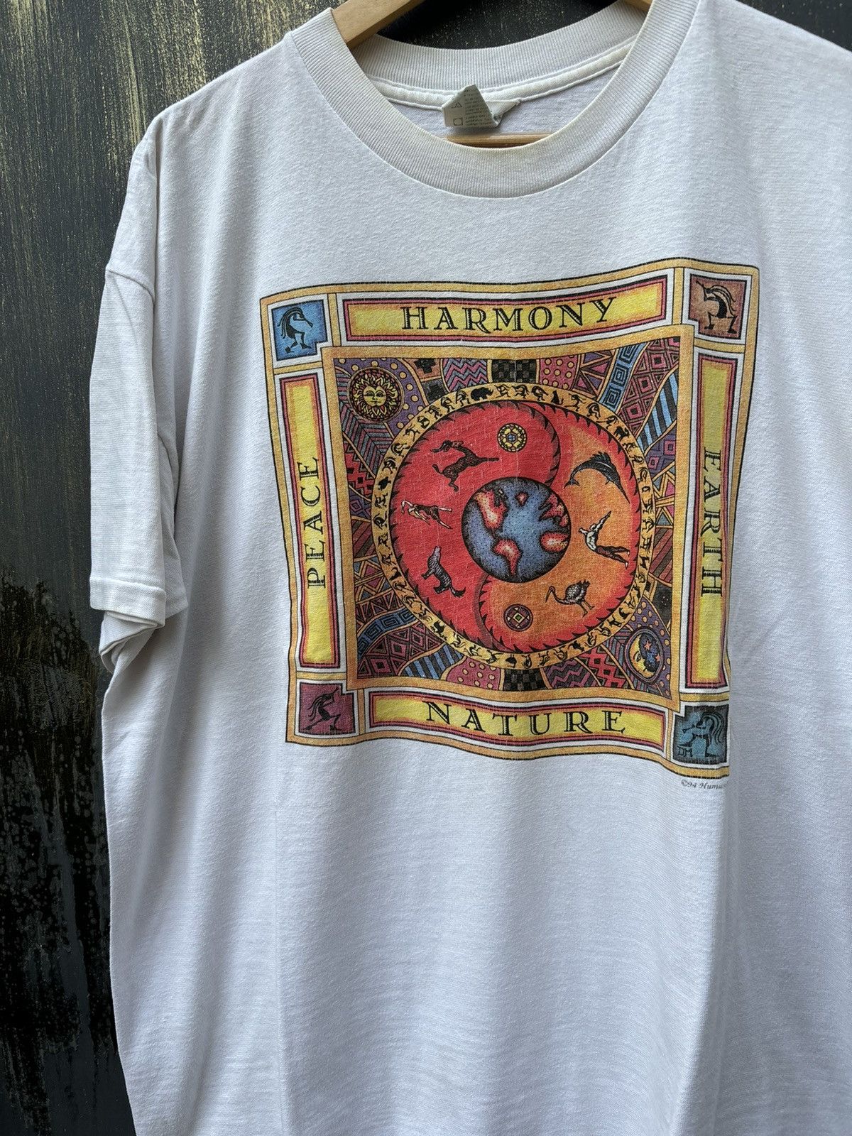 Vintage RARE! Vintage 90’s Human I-Tees Earth Day Size US XL / EU 56 / 4 - 3 Thumbnail