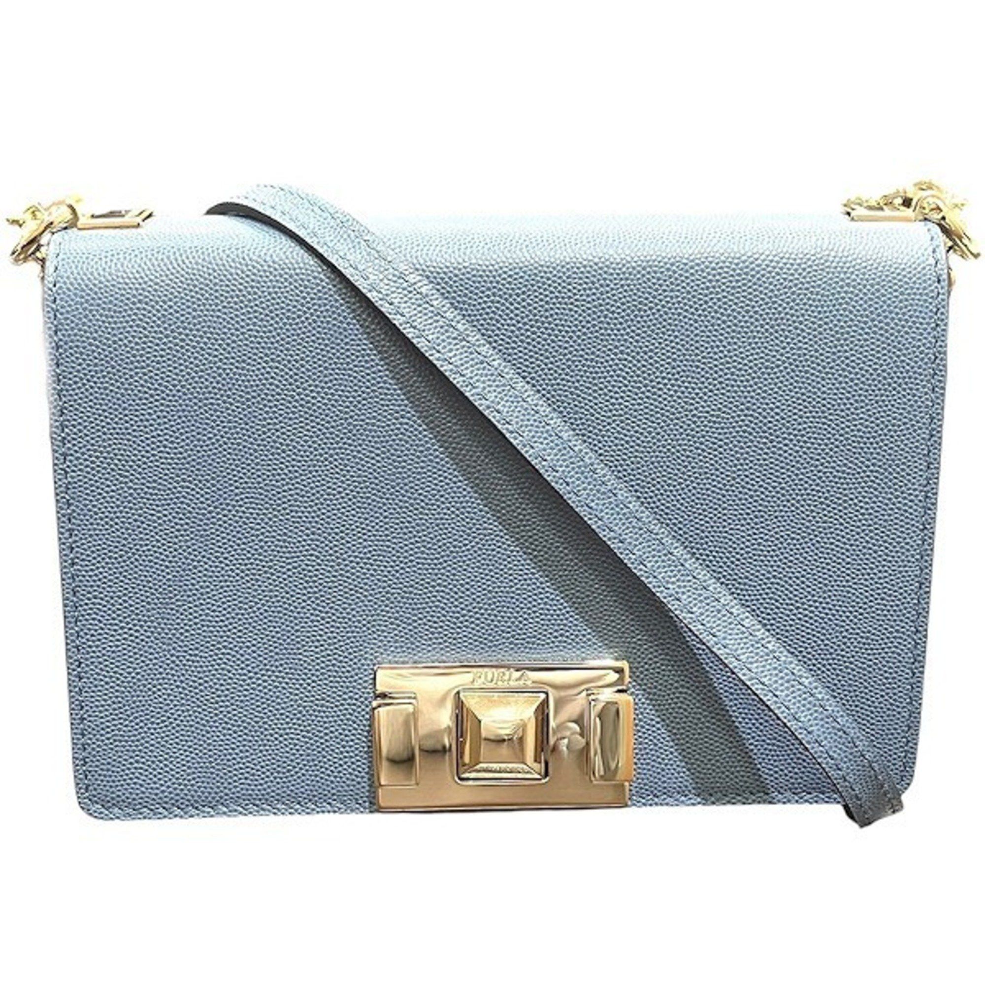 Furla FURLA Leather Blue Bag Shoulder Women's Accessories Size ONE SIZE - 1 Thumbnail