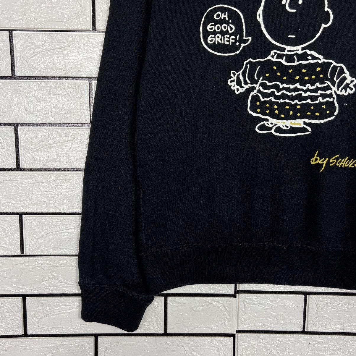 Peanuts UNIQLO X PEANUTS Big Logo Crewneck Sweatshirt #4066-C185 Size US L / EU 52-54 / 3 - 6 Thumbnail
