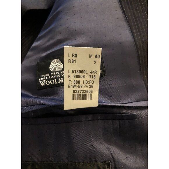 Calvin Klein calvin klein men's navy 100%wool 2pc suit 44R pants: 38/30 Size 44R - 8 Thumbnail