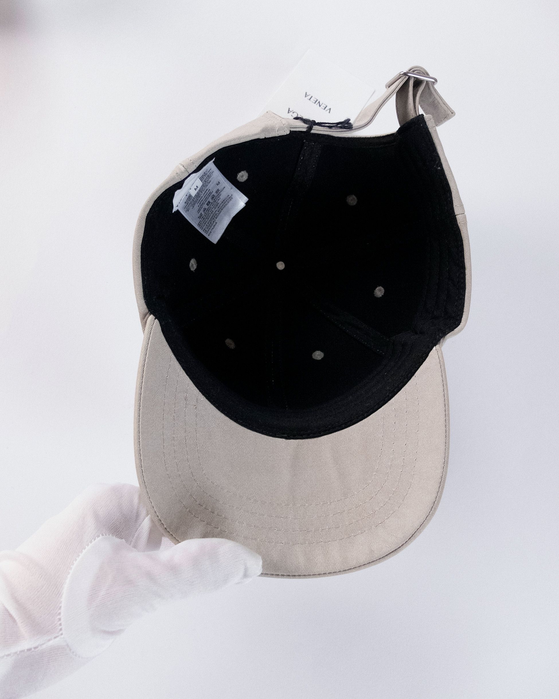 Bottega Veneta BOTTEGA VENETA beige chino print nubuck leather baseball cap Size ONE SIZE - 7 Thumbnail