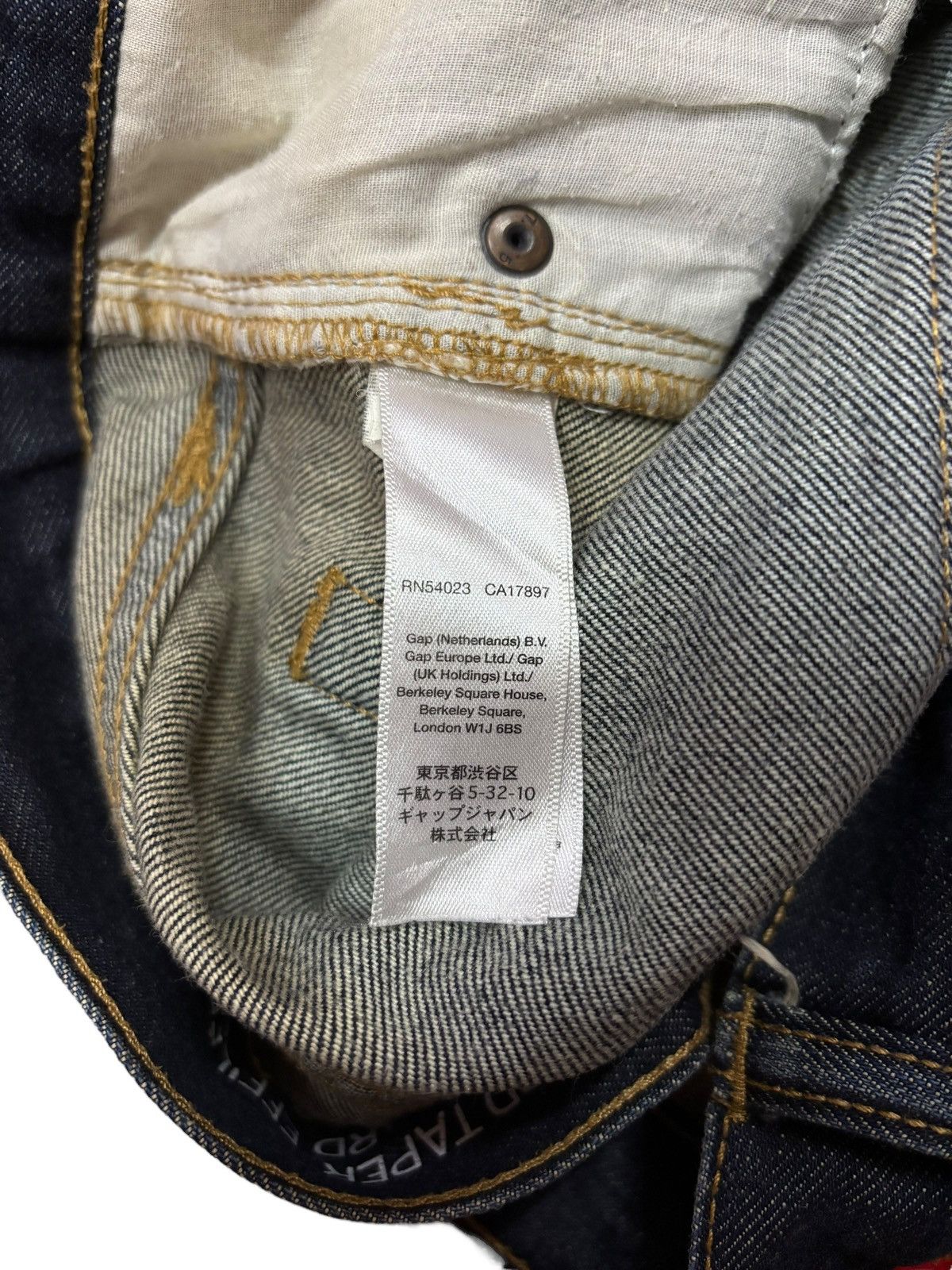 Gap Vintage GAP 1969 Selvedge Raw Jeans Size US 33 - 11 Thumbnail