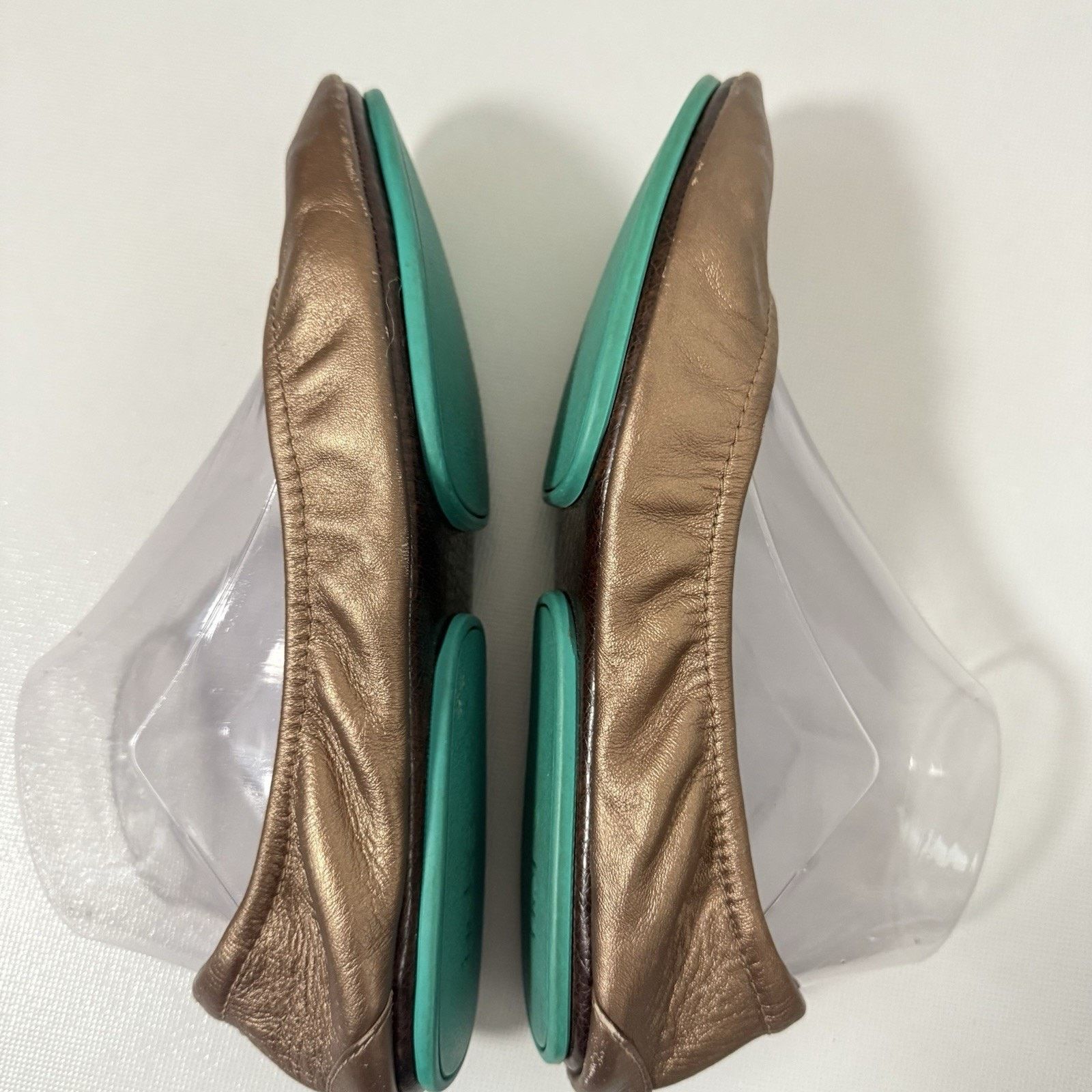 Other Tieks By Gavrieli Metallic Rose Bronze Italian Leather Flats Size US 8 / IT 38 - 6 Thumbnail