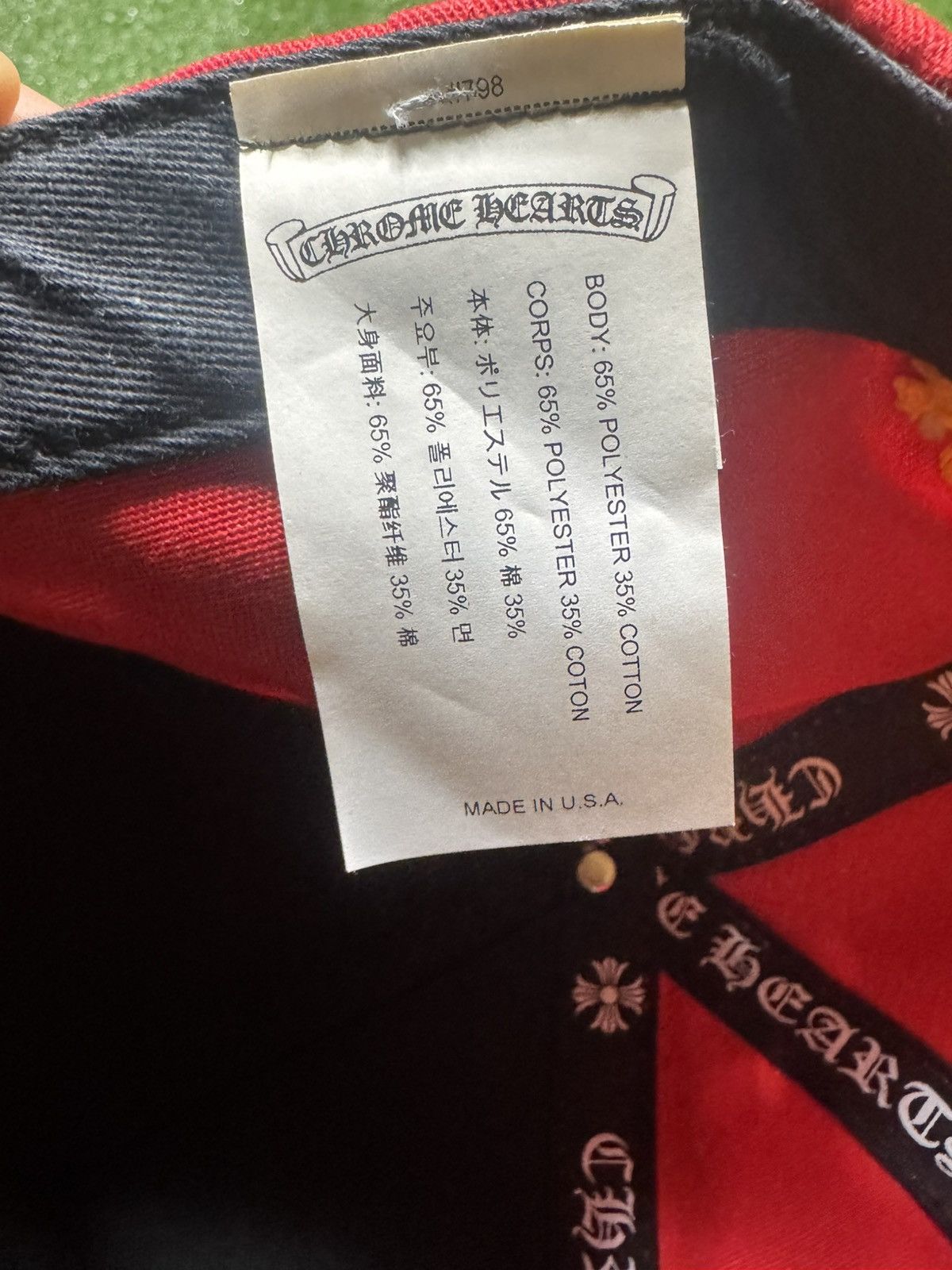 Chrome Hearts Red And Yellow Chrome Hearts Baseball Hat Size ONE SIZE - 5 Thumbnail